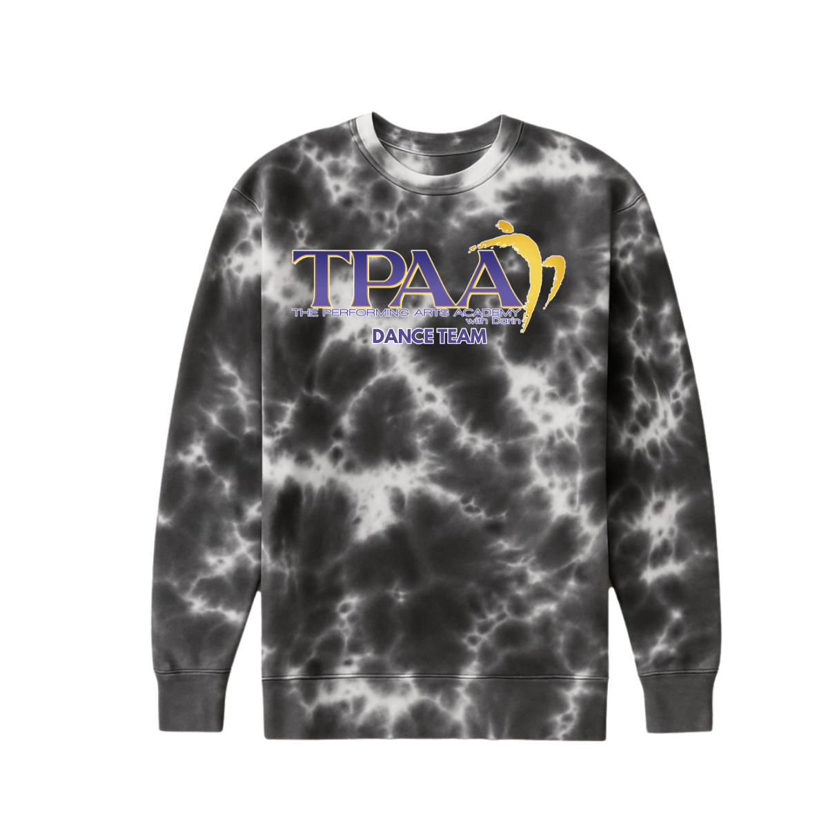 TPAA Tie-Dye Fleece Crewneck - TPAA Dance Team