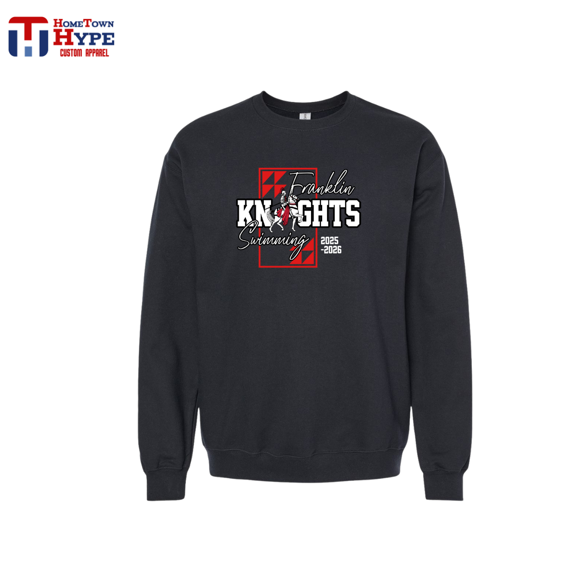 Crewneck Sweatshirt - Franklin Knights Swimming