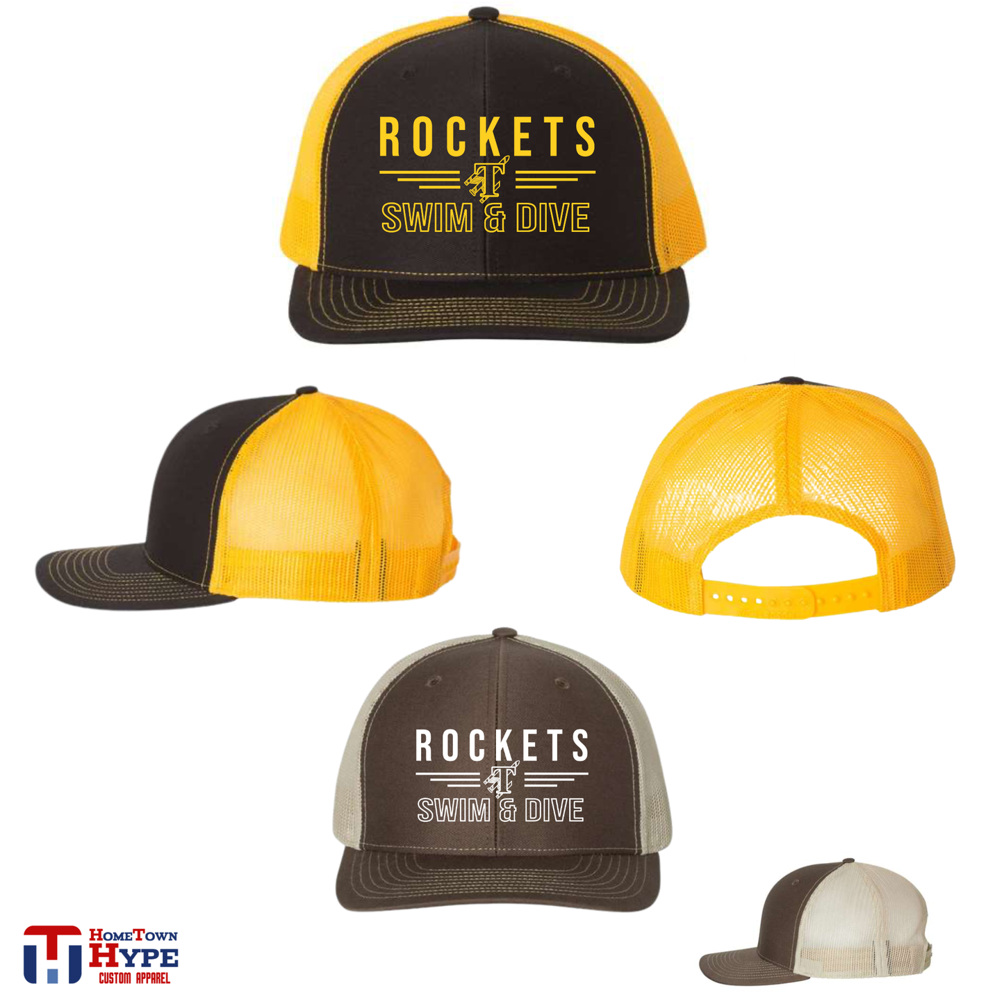 Snapback Trucker Hats - Titusville Swim & Dive 25-26