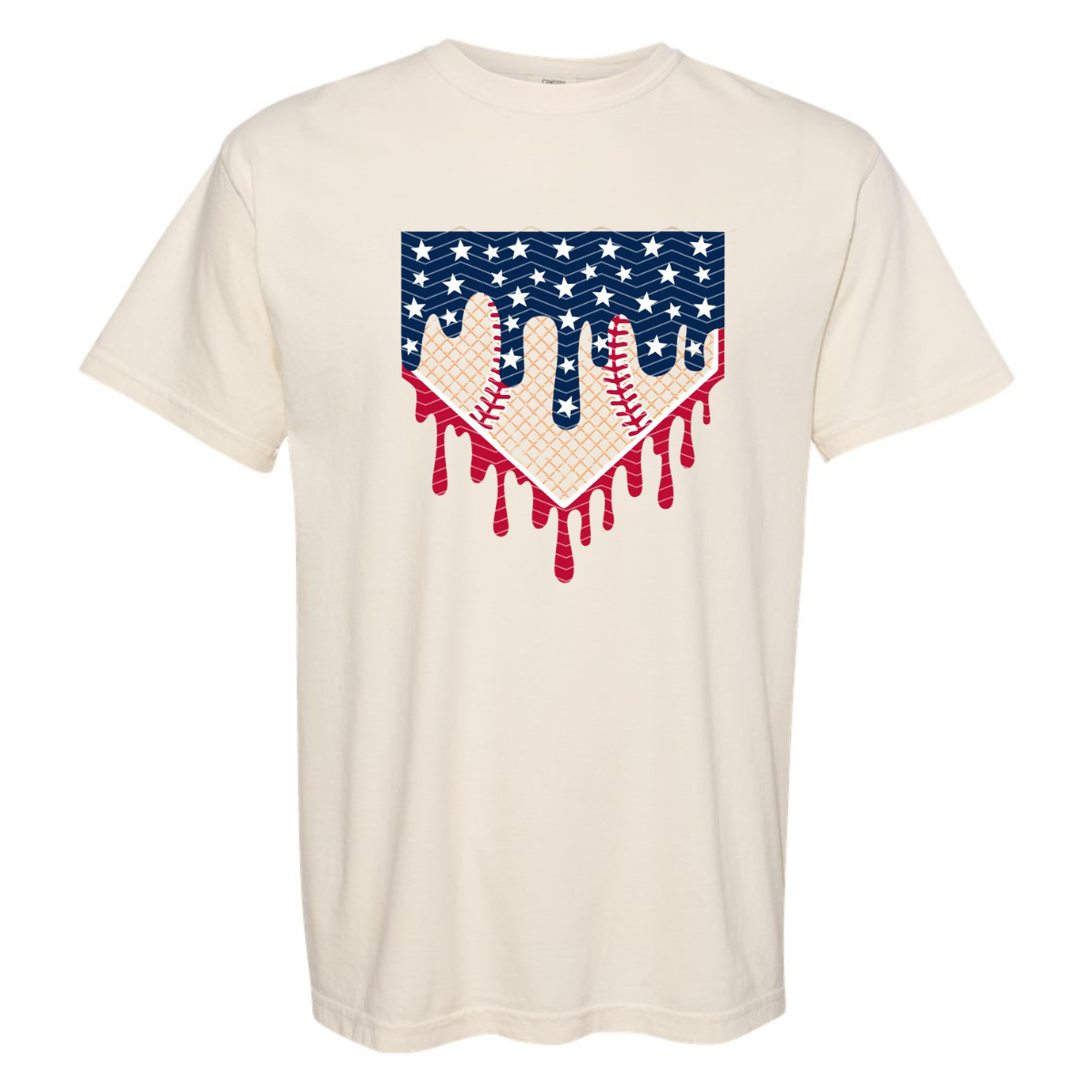 Sports - Patriotic Homeplate Drip