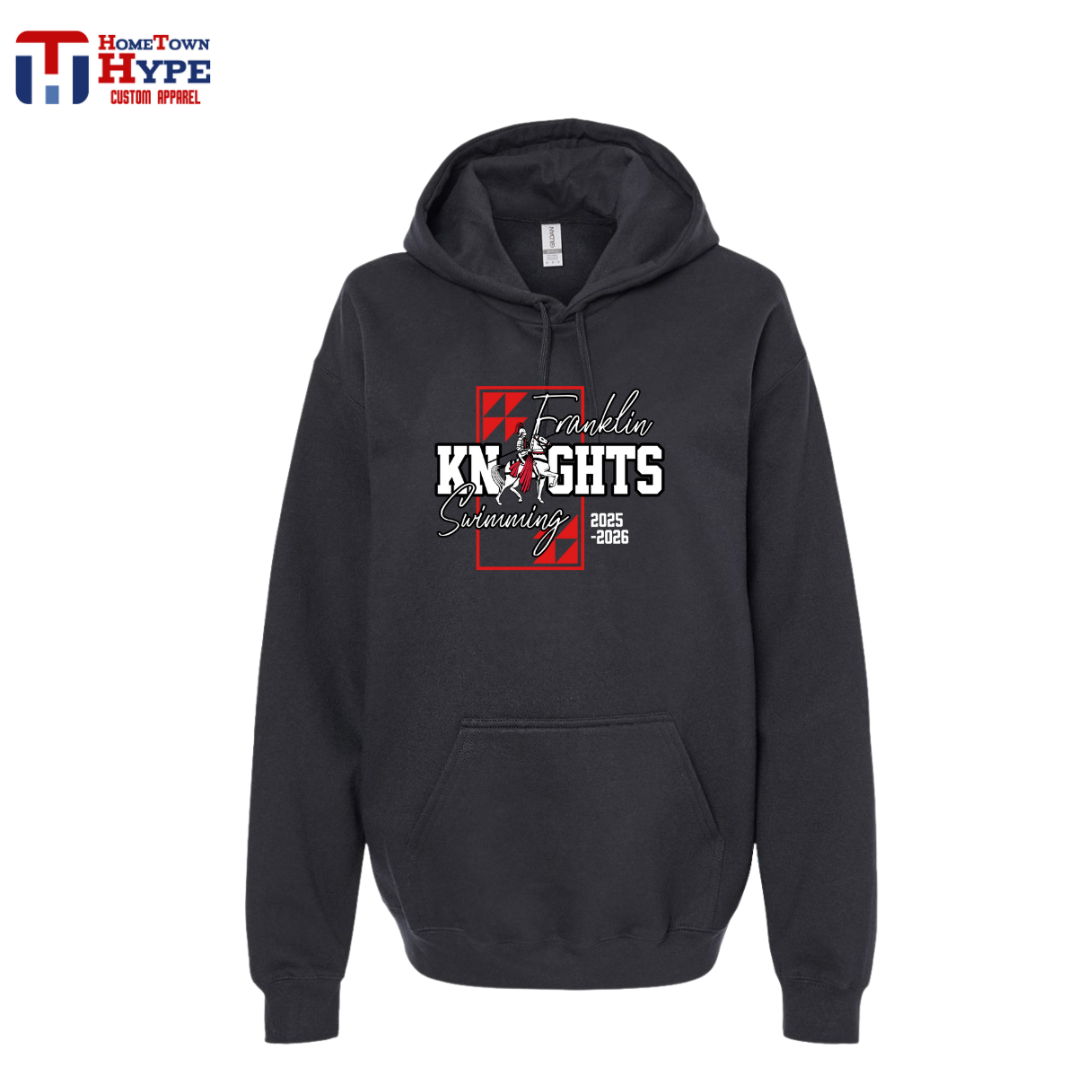 Hoodie - Franklin Knights Swimming