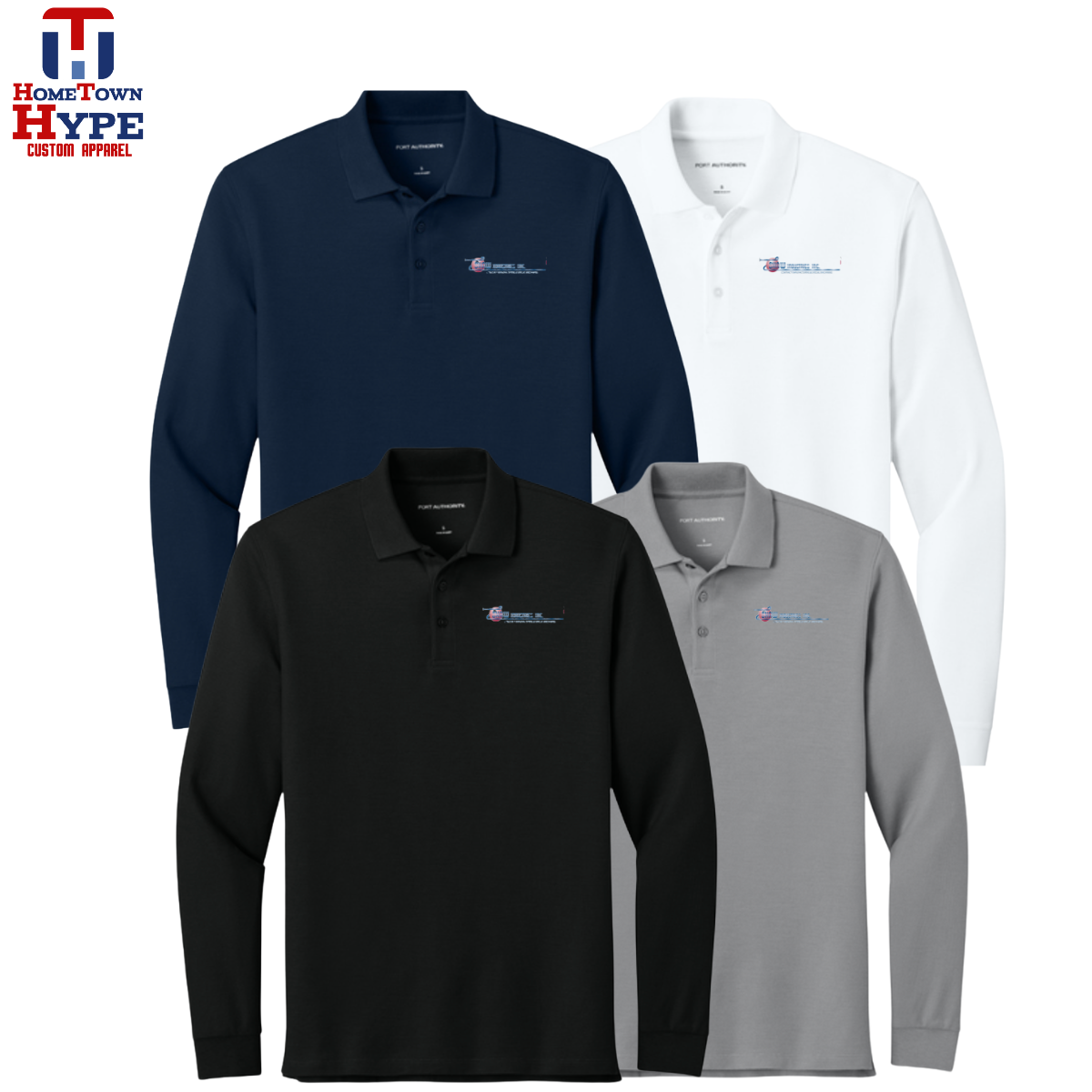 Wearever Signature Pique Long Sleeve Polo - Shaw Industries Inc.
