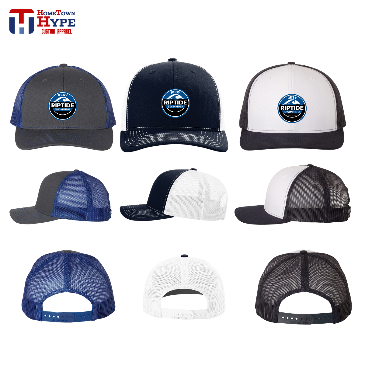 Snapback Trucker Hats -RESY Swimming