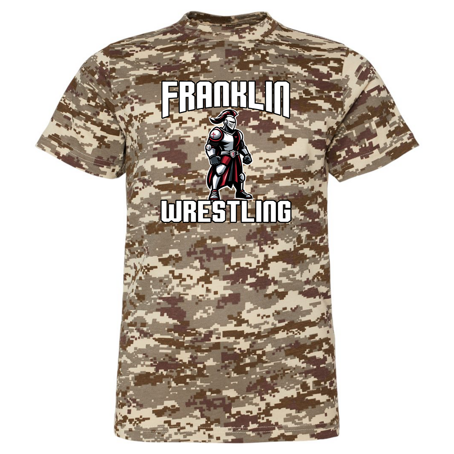Camo T-Shirt Wrestling - Franklin Cheer
