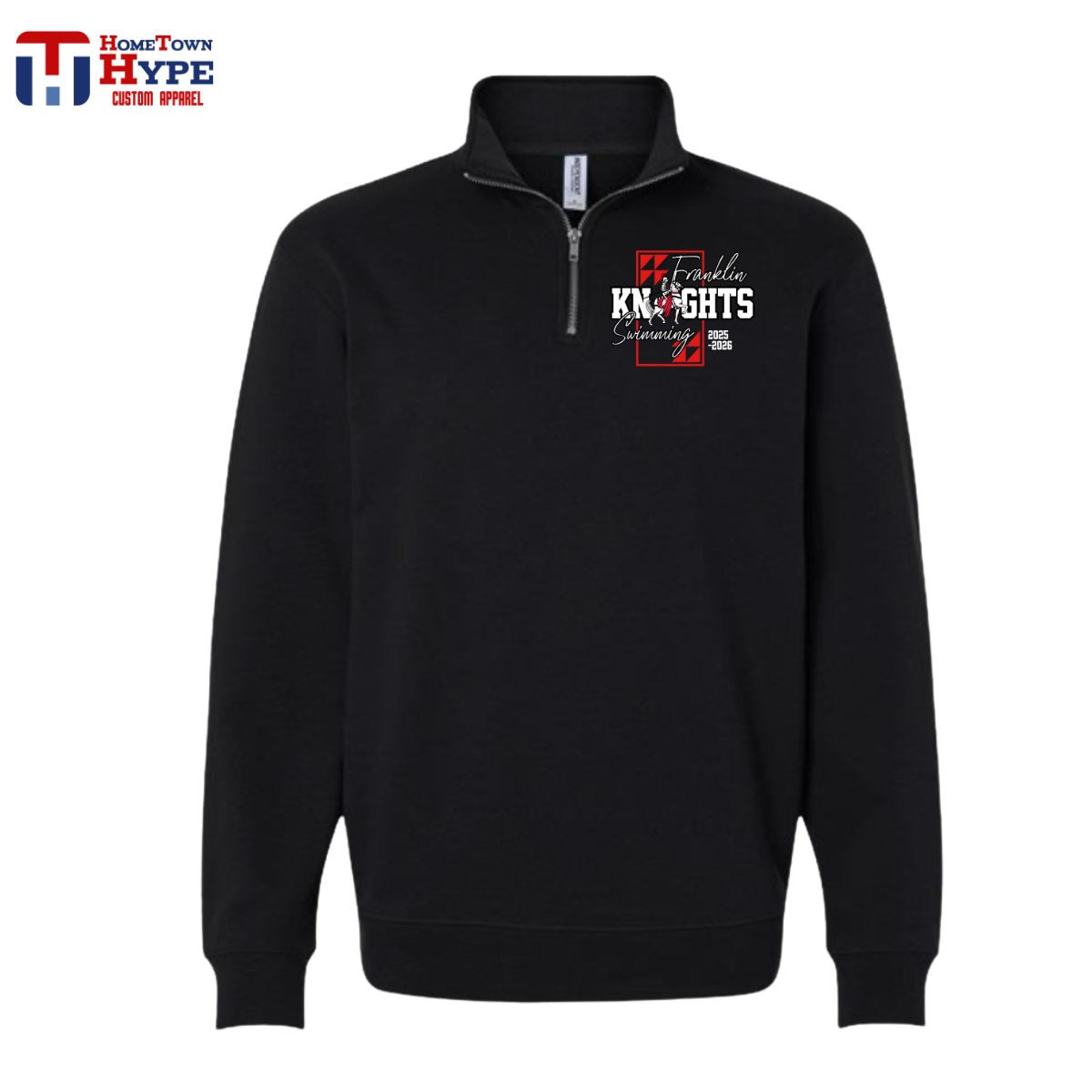 ¼ Zip - Franklin Knights Swimming