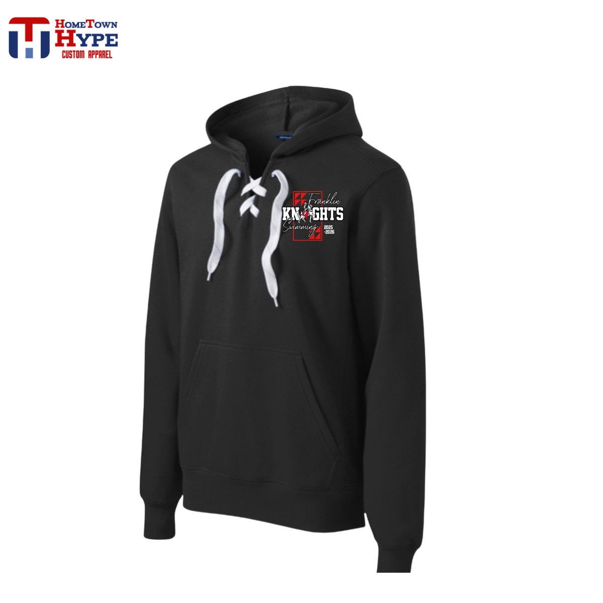 Laced Up Hoodie - Franklin Knights Swimming