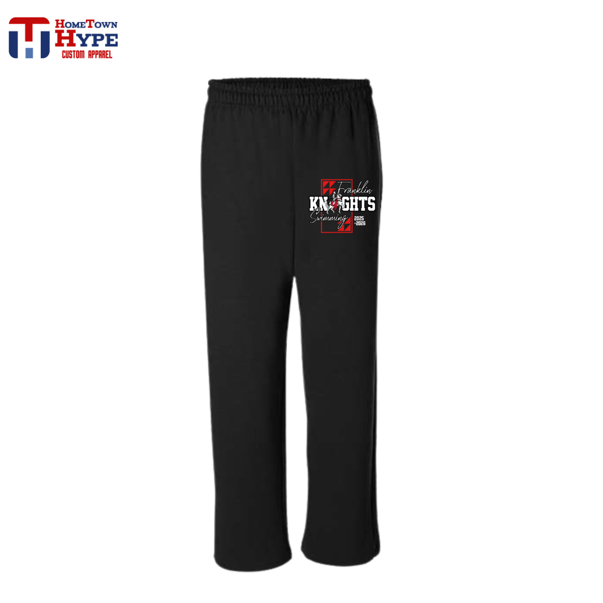 Open Bottom Sweatpants - Franklin Knights Swimming