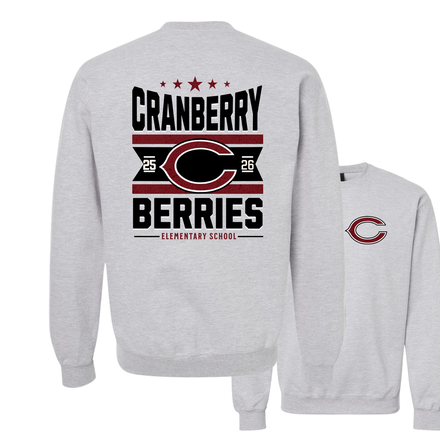 Crewneck Sweatshirt - Cranberry Berries