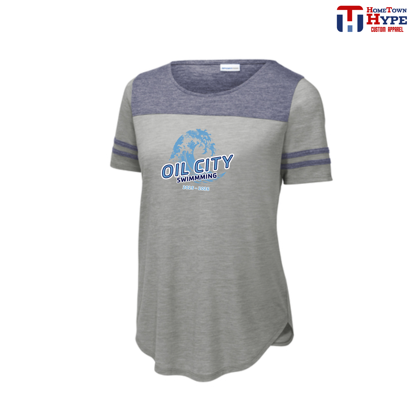 Women's Wicking Fan Tee - OCY Swimming