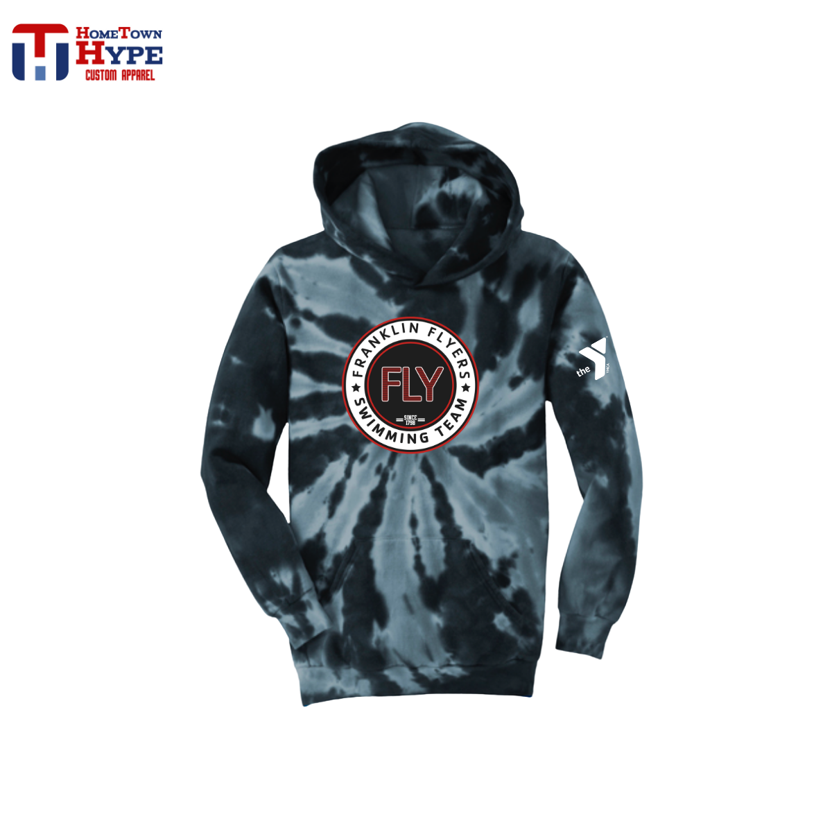 Tie-Dye Hoodie - FLY Swimming