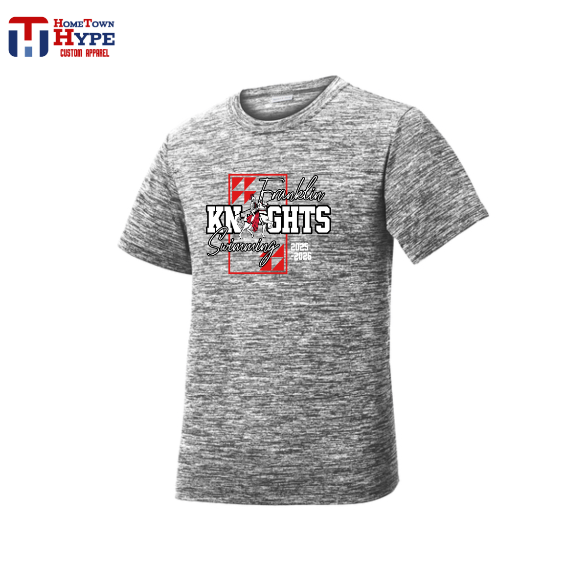 Electric Heather Tee - Franklin Knights Swimming