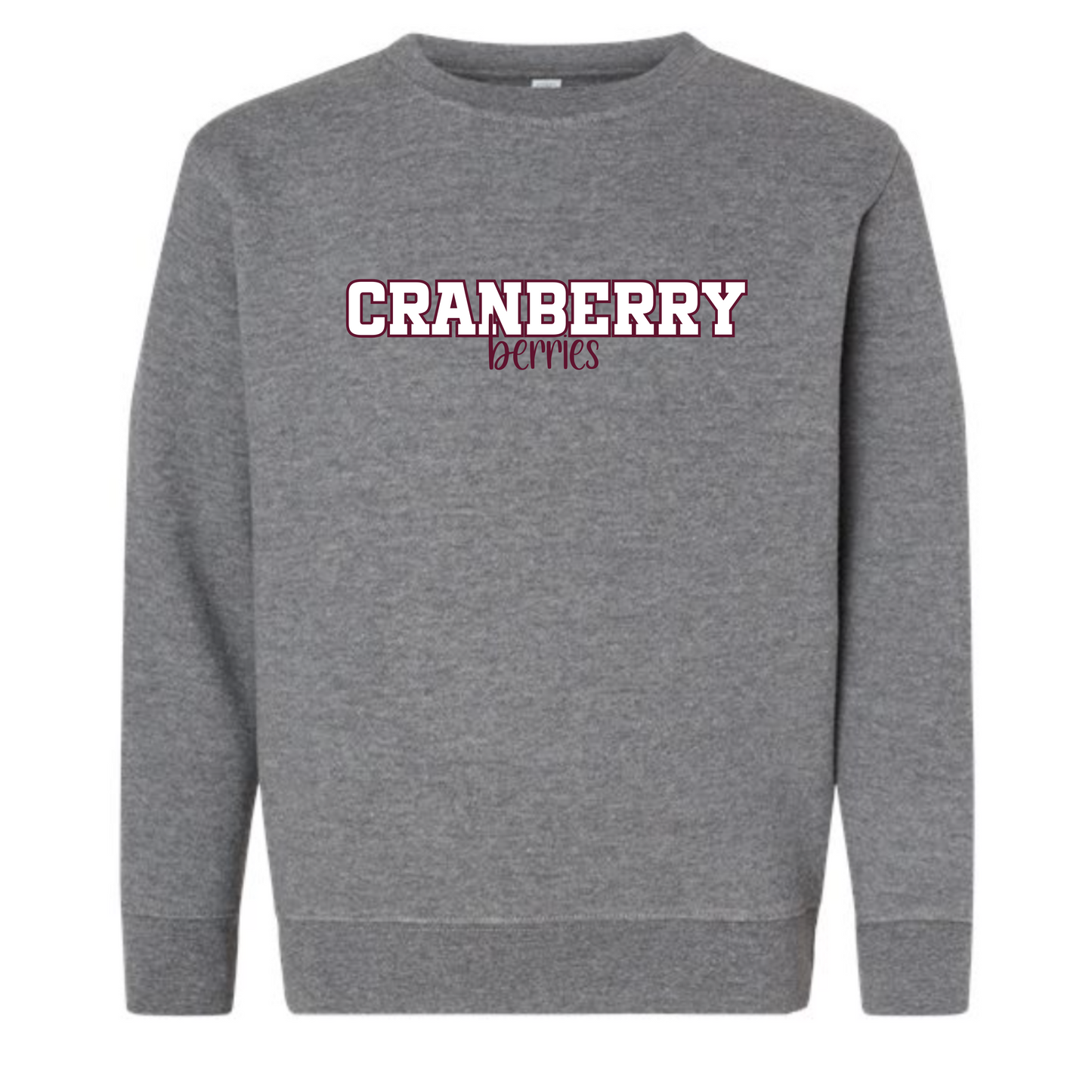 Cranberry - Script Local School Spirit Crew Neck