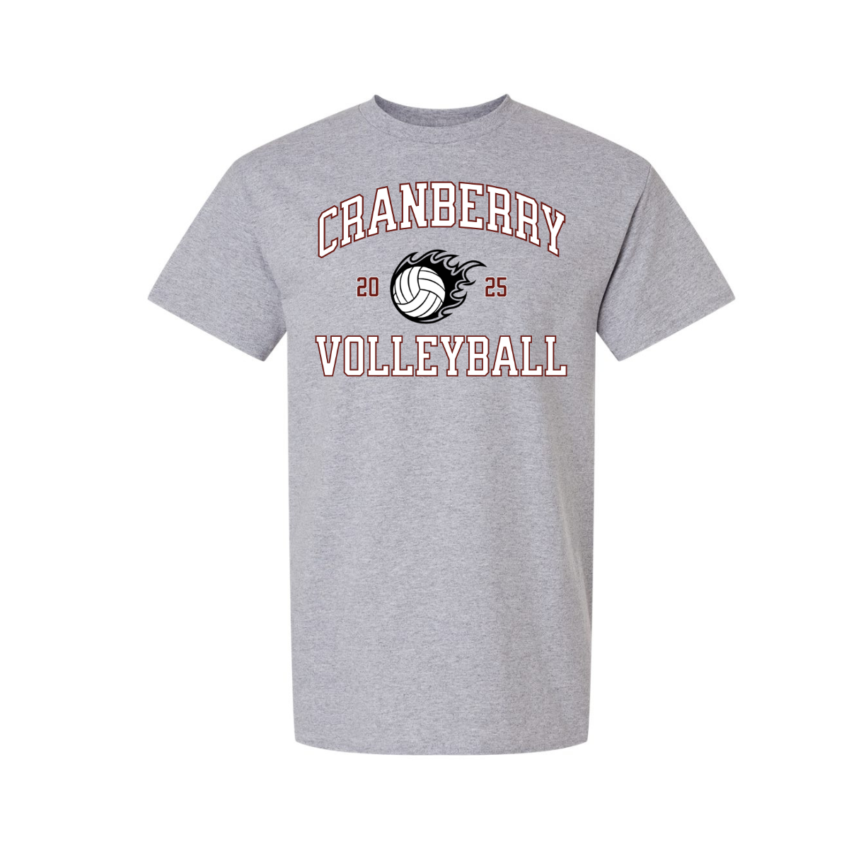 T-Shirt - Cranberry Volleyball