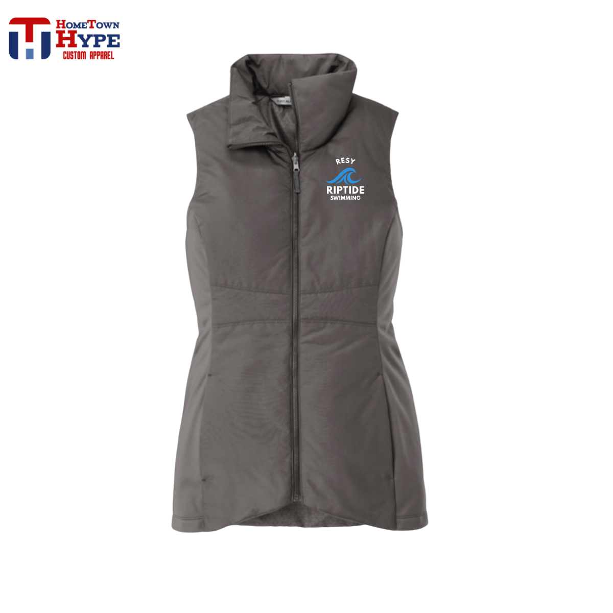 Insulated Embroidered Vest - RESY Swimming