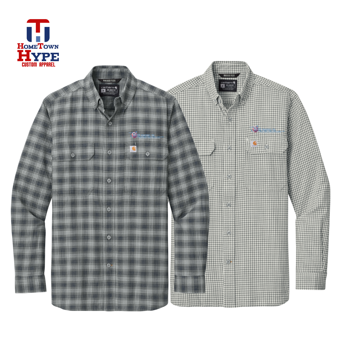 Carhartt® Rugged Flex® Plaid Long Sleeve Shirt - Shaw Industries Inc