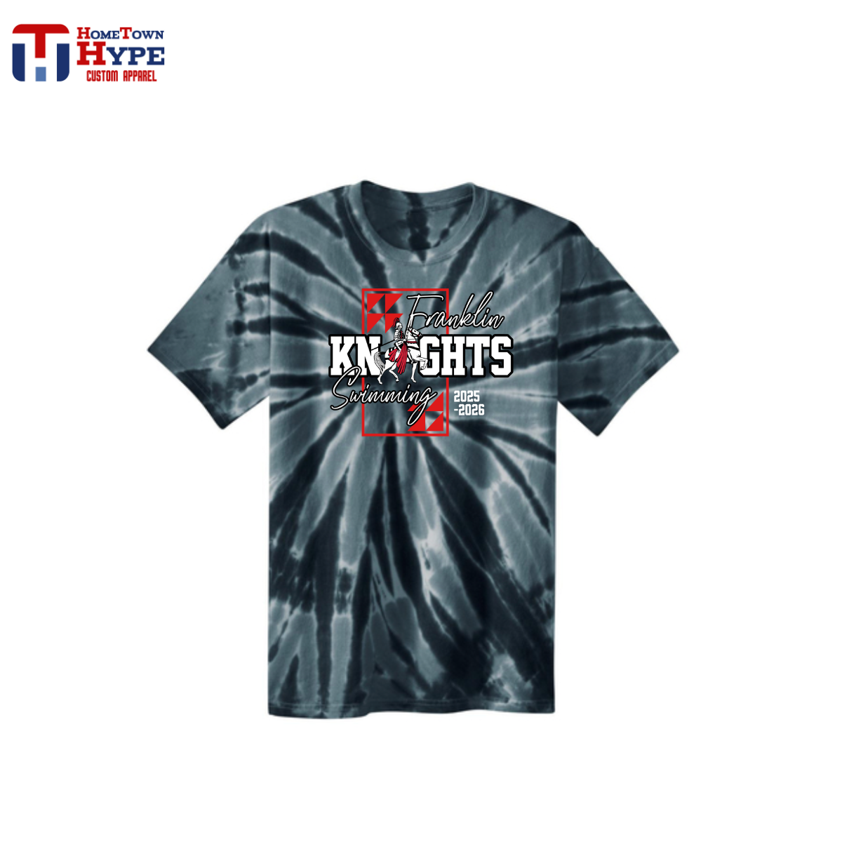 Tie-Dye T-Shirt - Franklin Knights Swimming