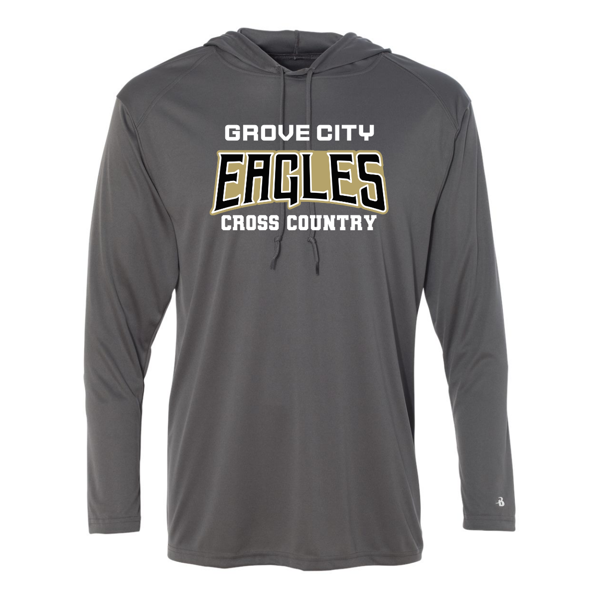 Grove City XC - "Dry-Fit" Hooded Long-Sleeve Tee