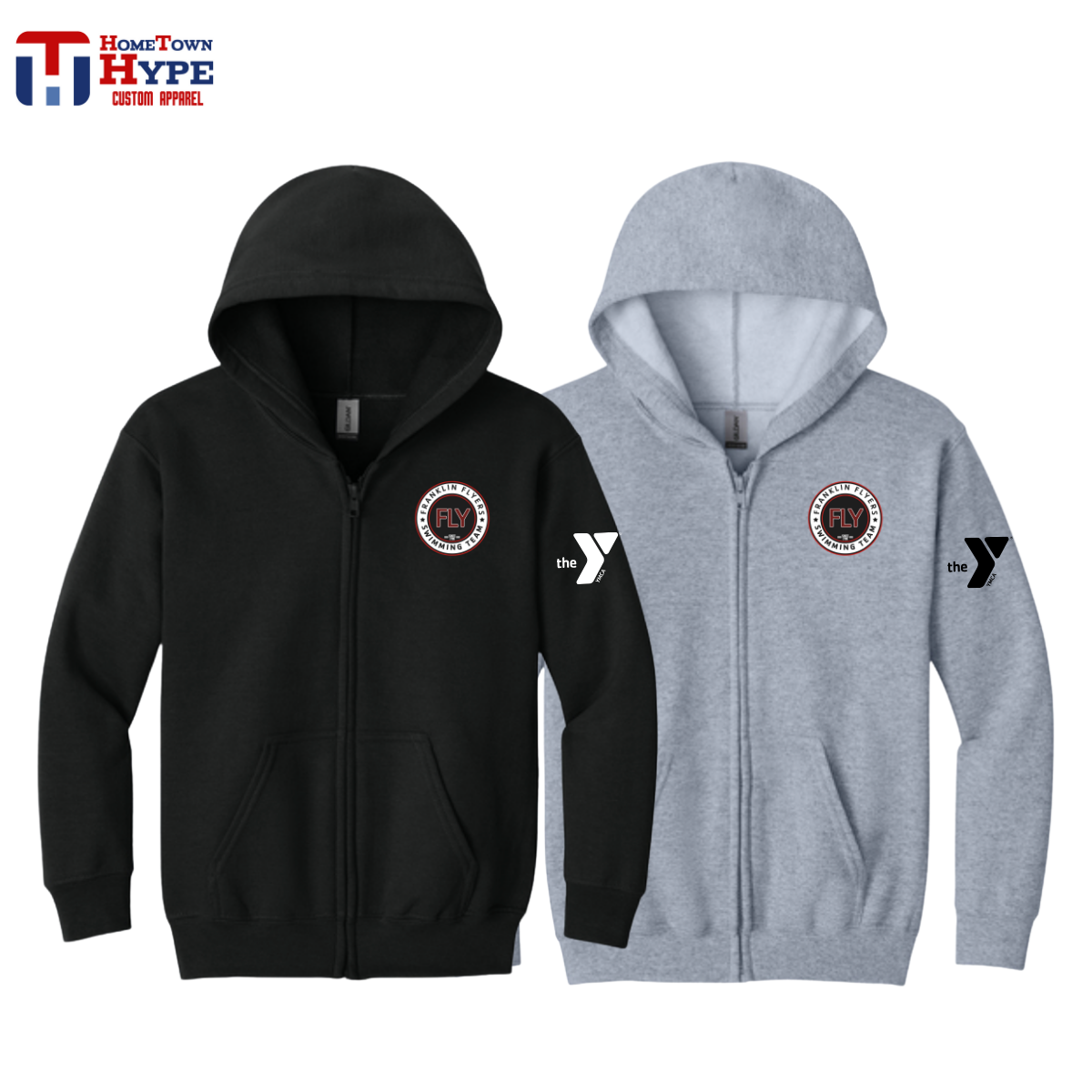 Full Zip Hoodie - FLY Swimming