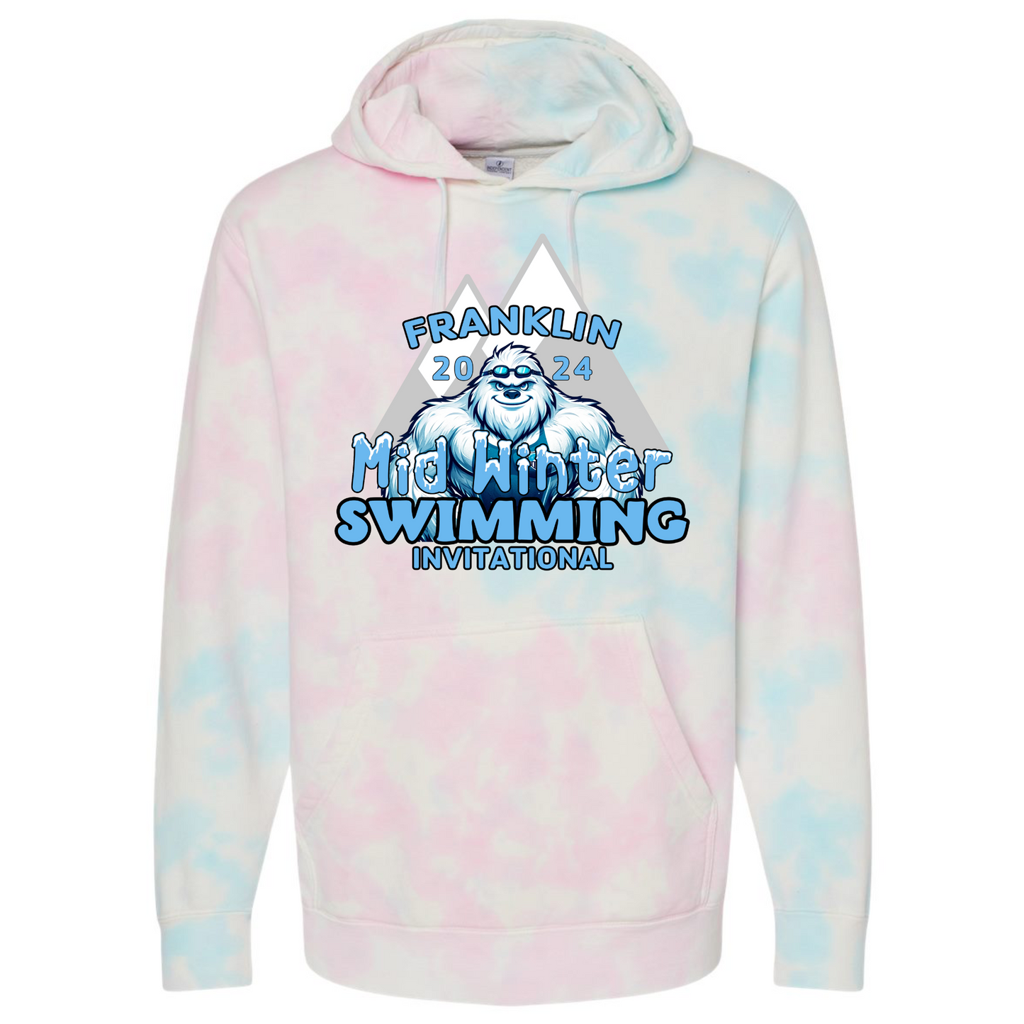 Tie Dye Hoodie - Mid-Winter Swimming Invitational