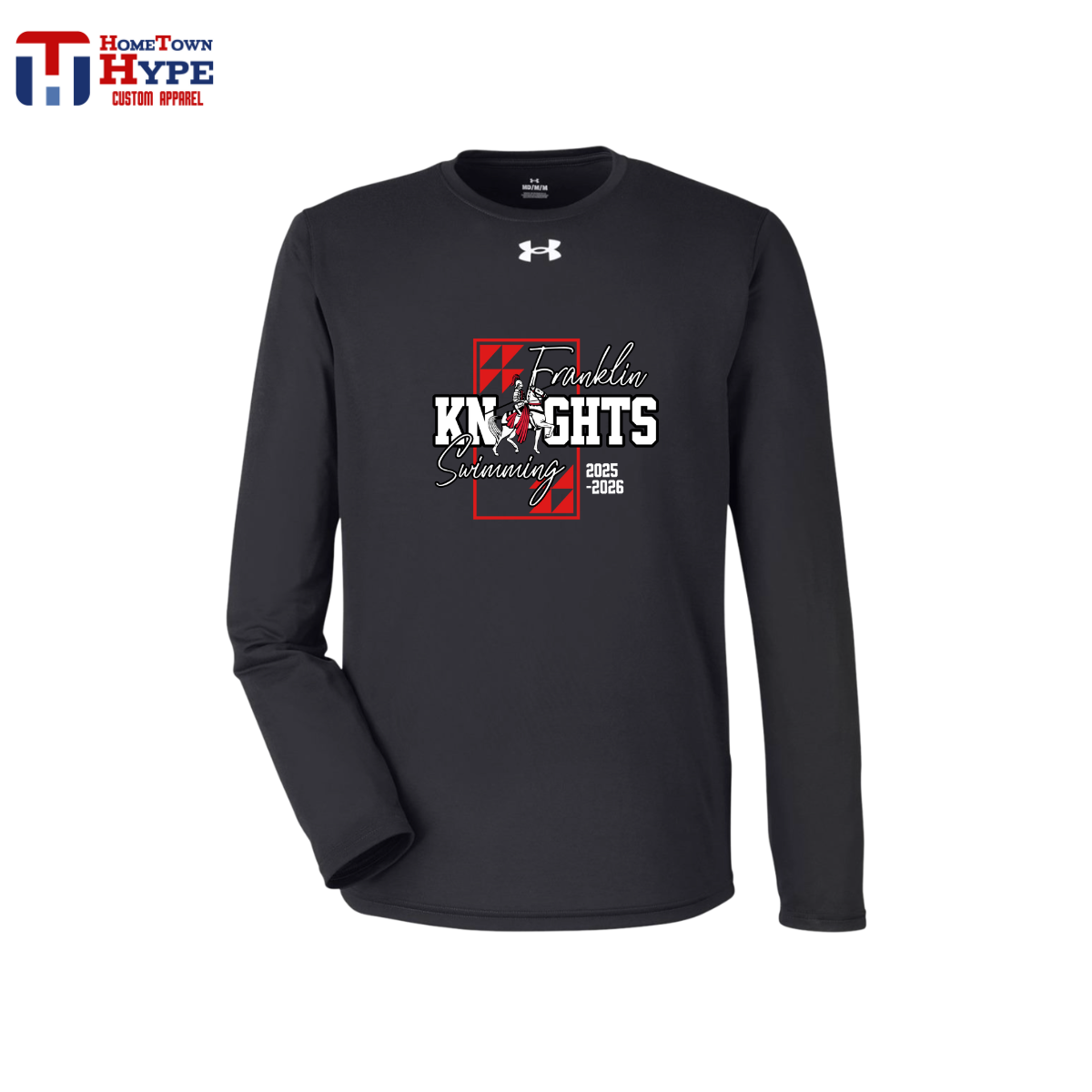 Under Armor Tech Long Sleeve T-Shirt - Franklin Knights Swimming