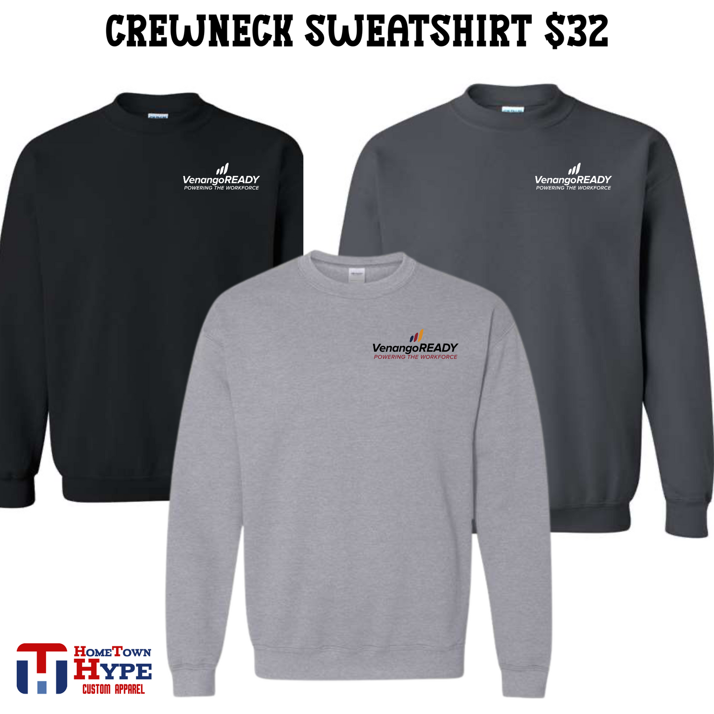 Crewneck Sweatshirt : Venango Ready, Venango Chamber