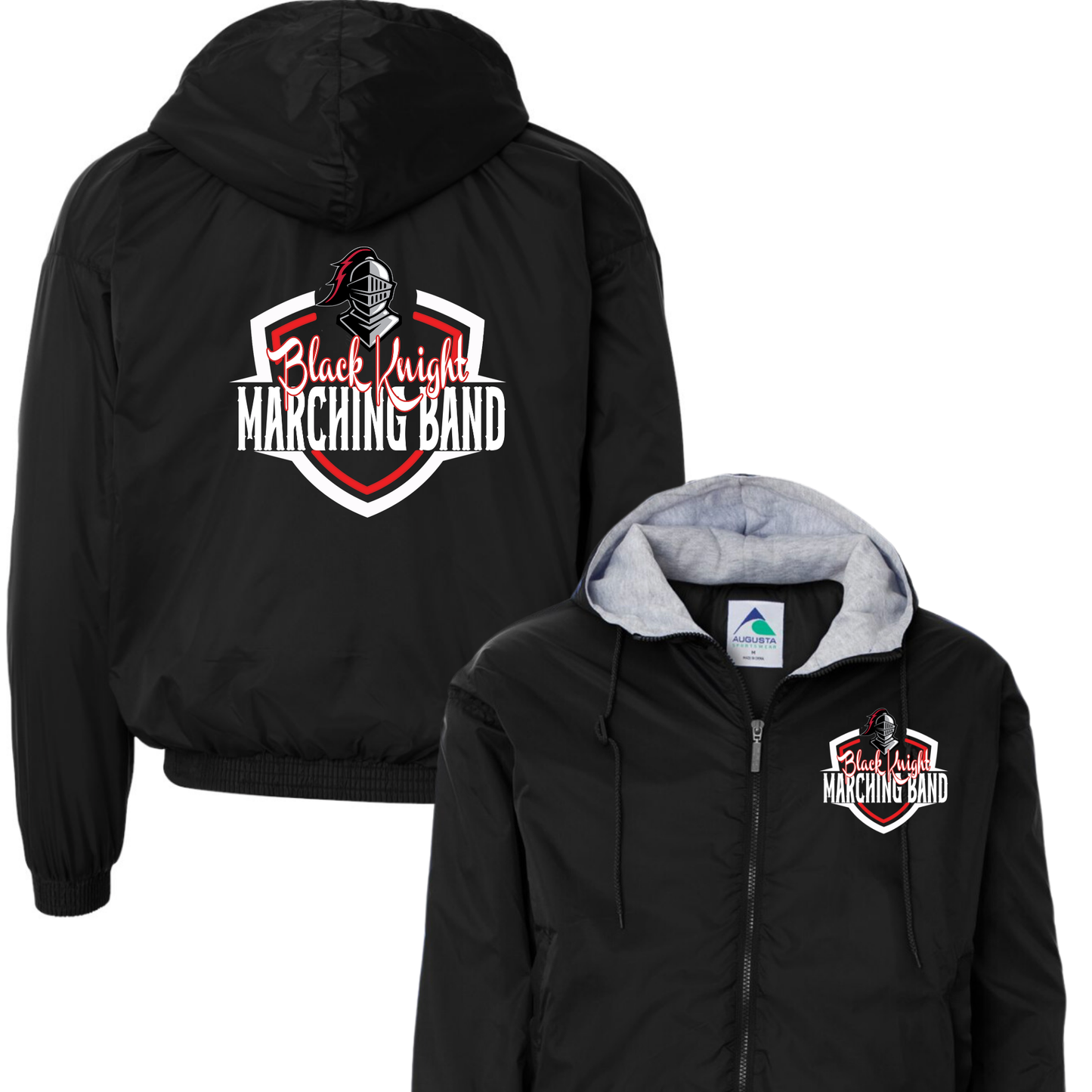 Lined Hooded Jacket - Black Knight Band 24