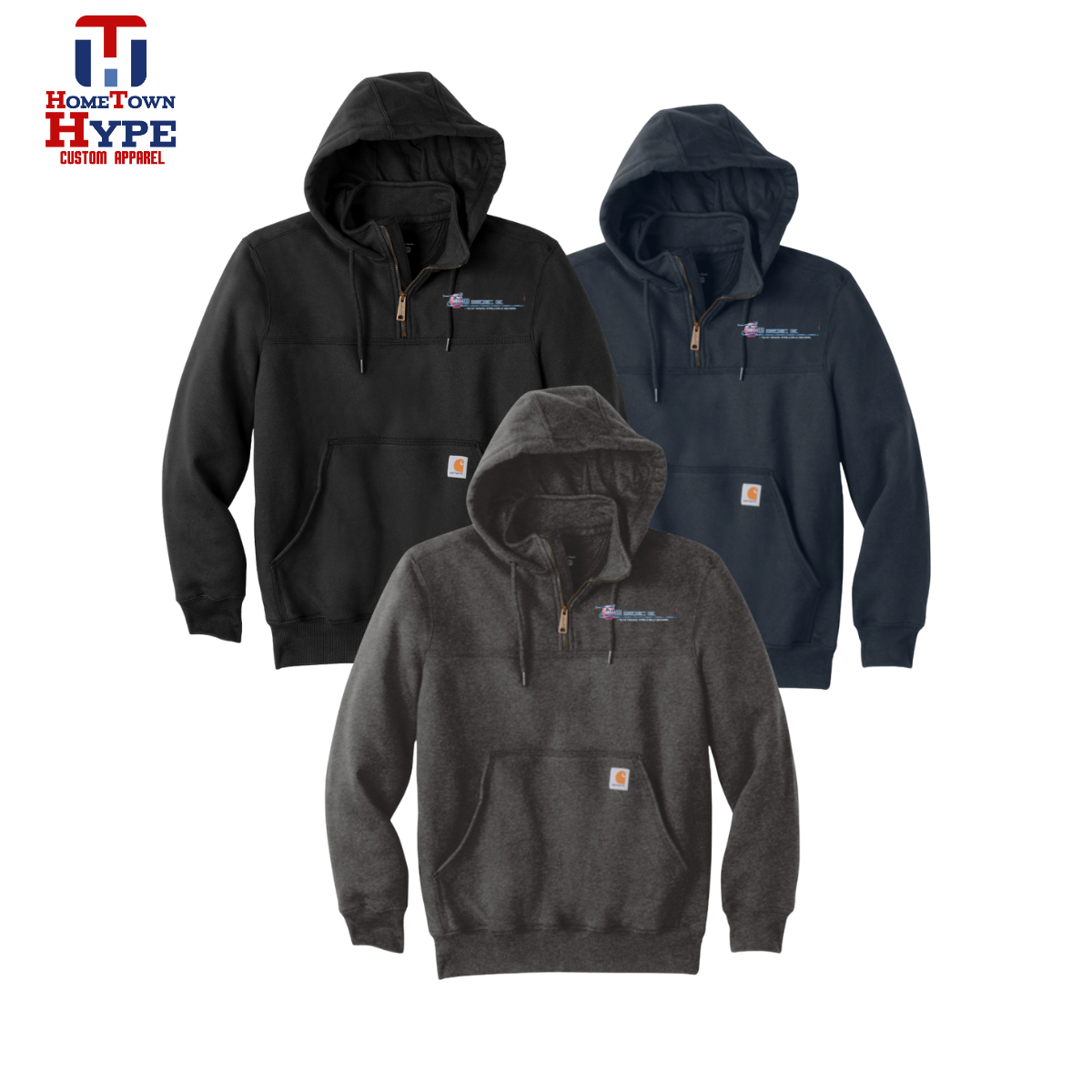 Carhartt® Rain Defender® Paxton Heavyweight Hooded Zip Mock Sweatshirt - Shaw Industries Inc