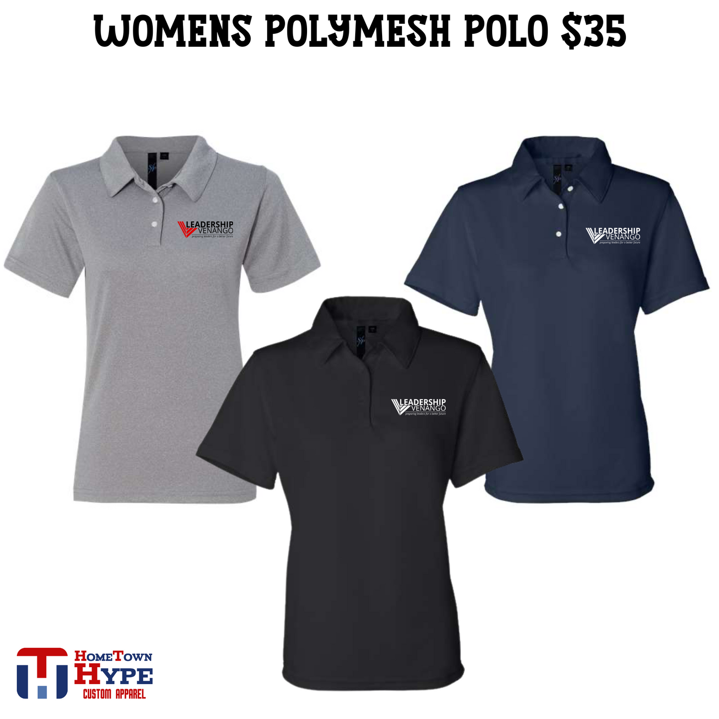 Women's Polymesh Polo : Leadership Venango, VAC