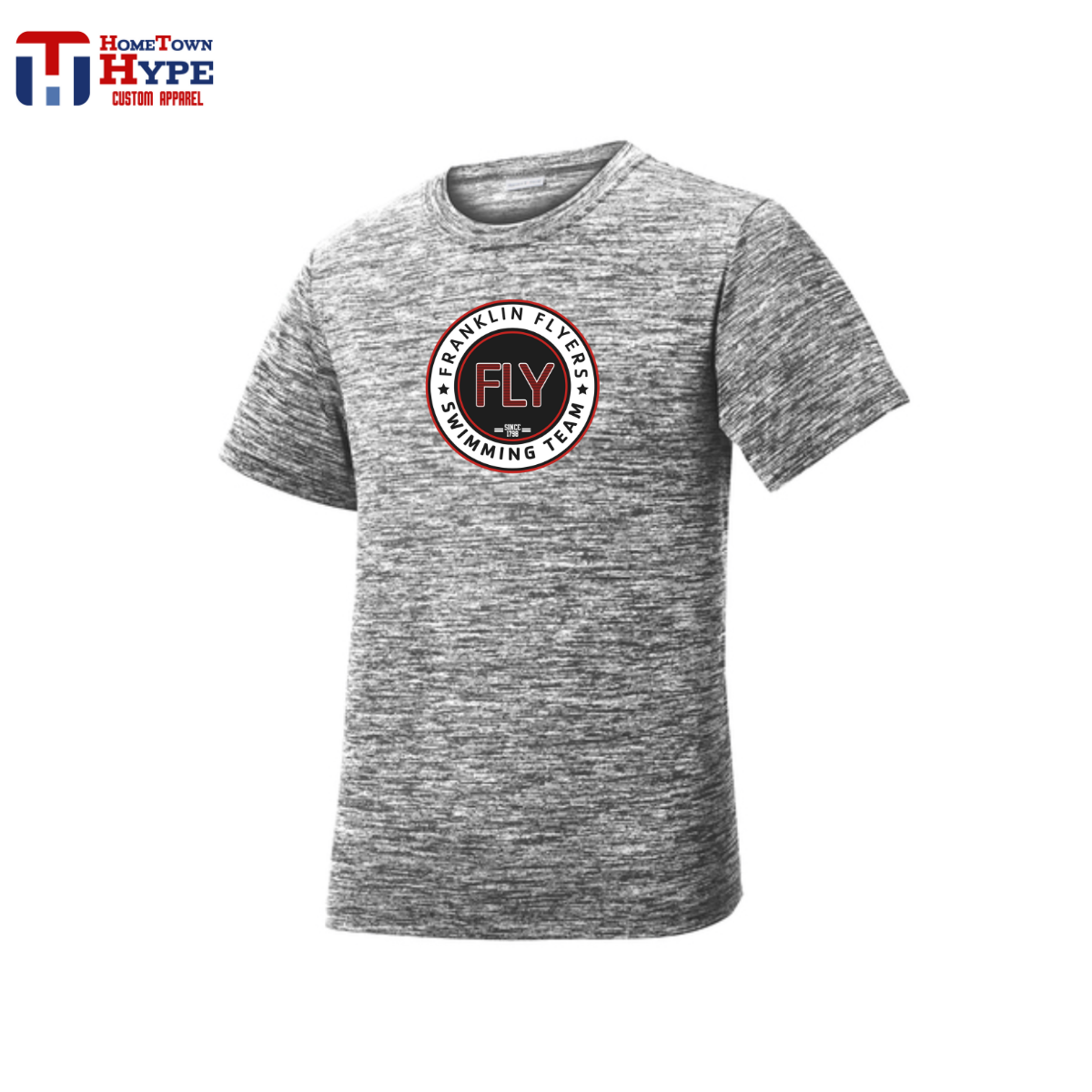 Electric Heather Tee - FLY Swimming