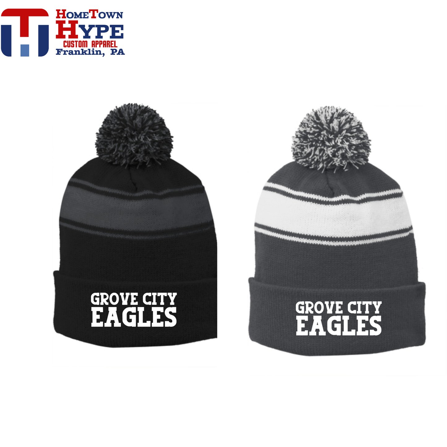 Pom Pom Beanie - Hillview Elementary 2025-2026