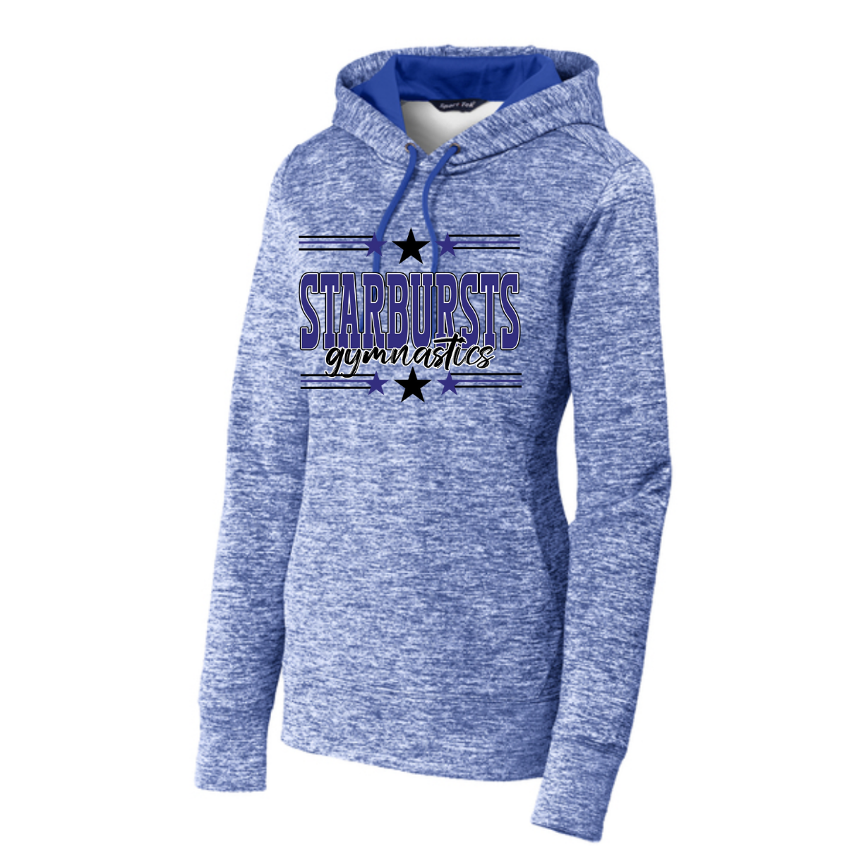Women's Electric Heather Fleece Hooded Pullover - Franklin Starbursts