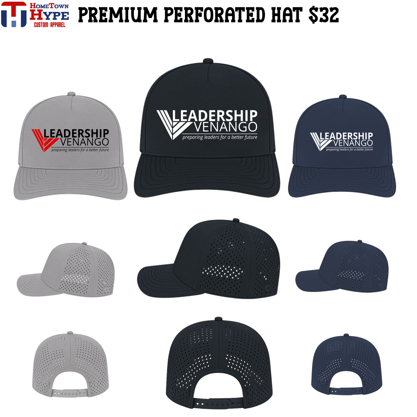 Premium Perforated Hat - Leadership Venango, VAC