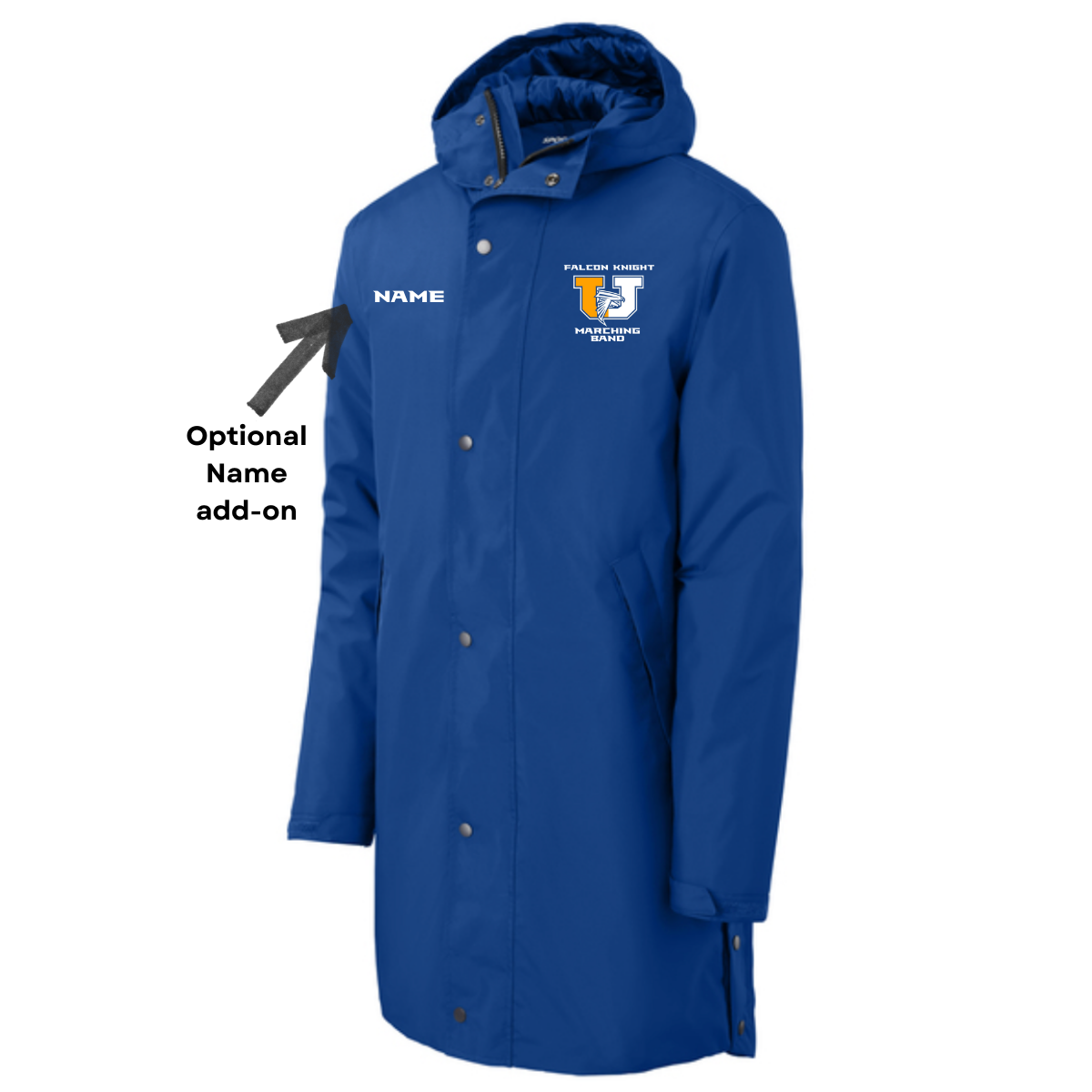 Waterproof Insulate Sideline Parka - Falcon Knight Marching Band