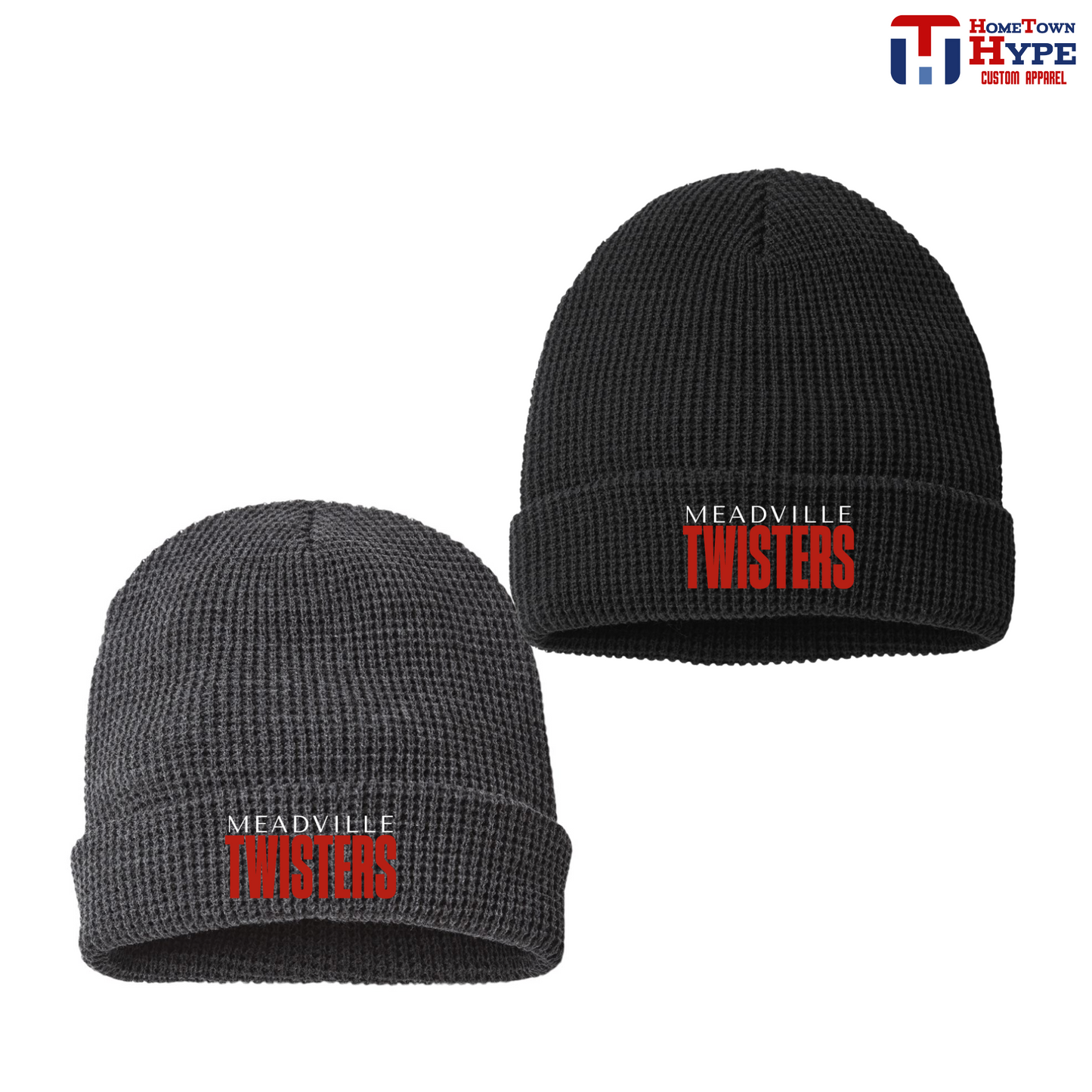 Embroidered Waffle Beanies - Twisters '25