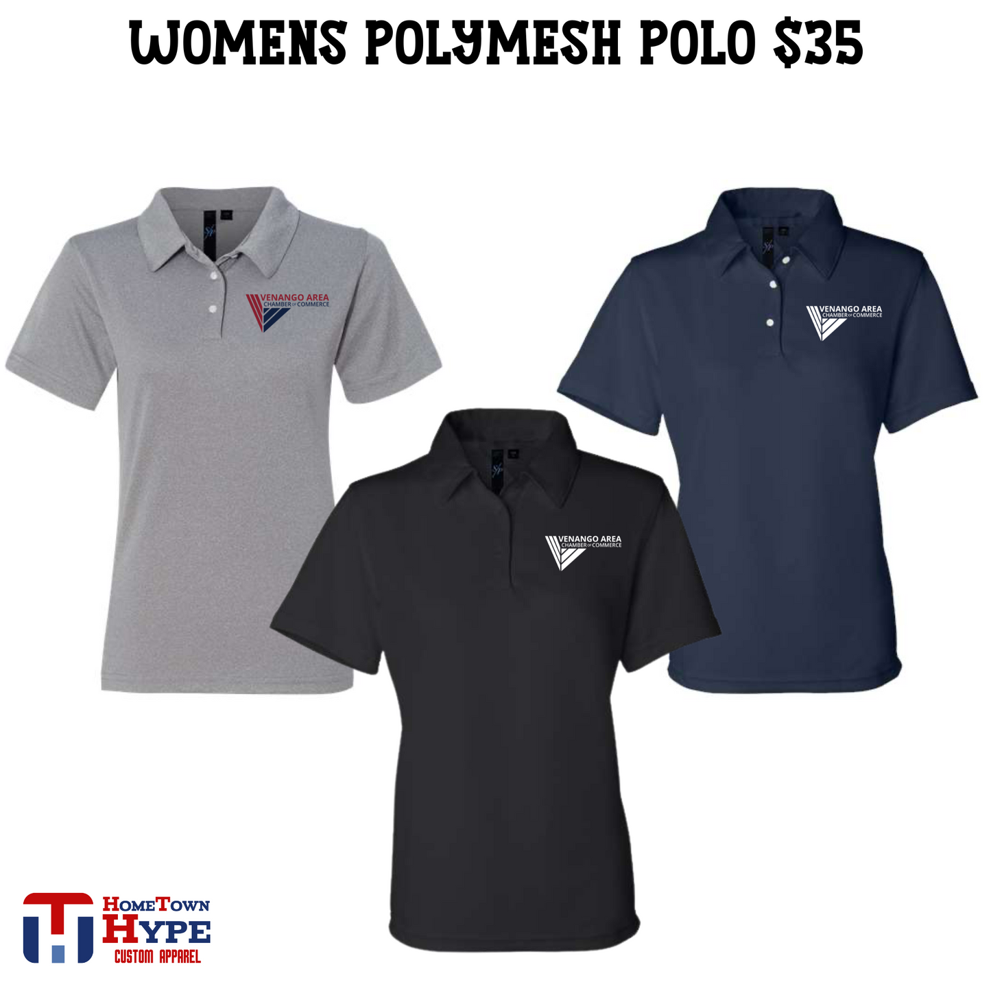 Women's Polymesh Polo : Venango Area Chamber of Commerce