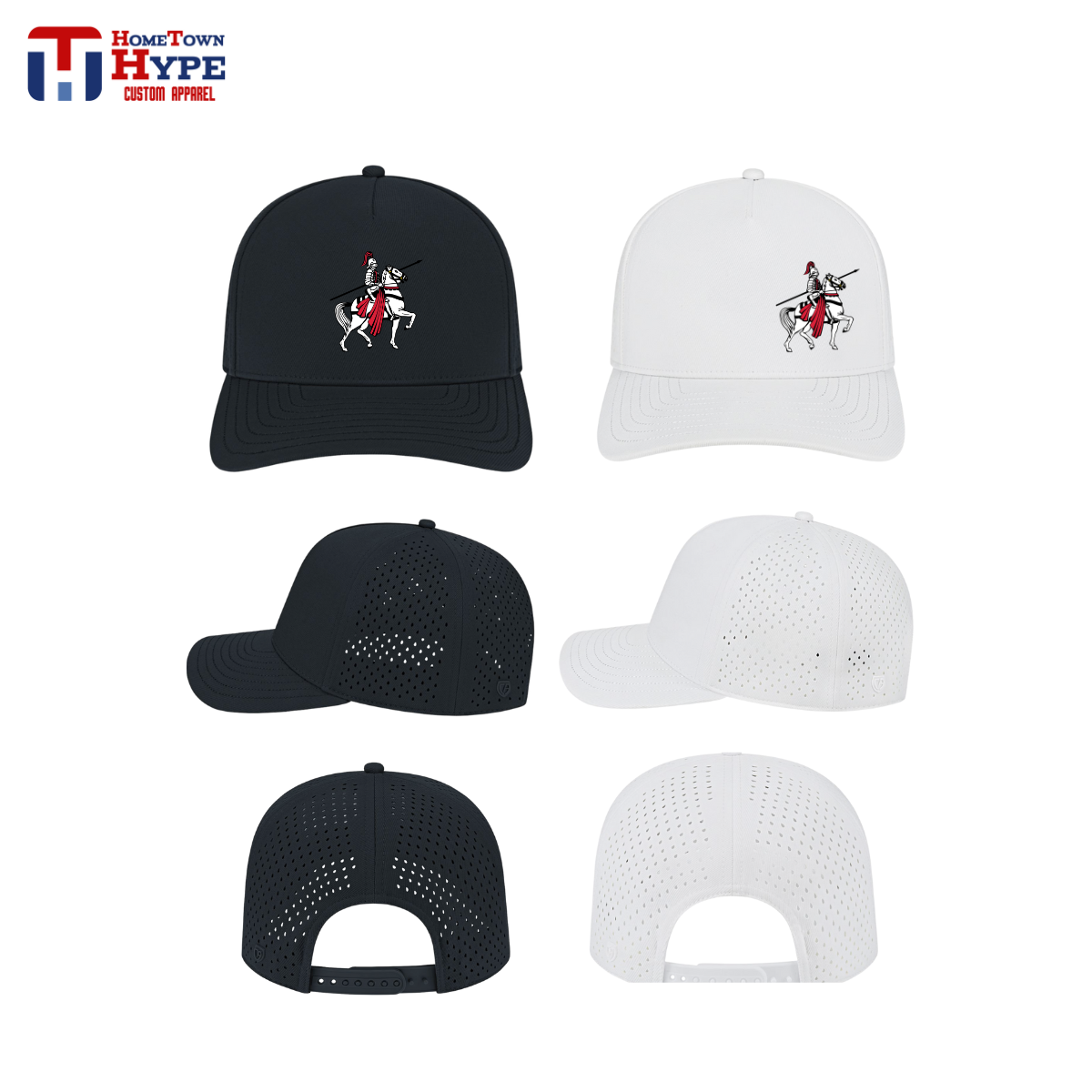 Premium Perforated Hat - Franklin Knights Swimming