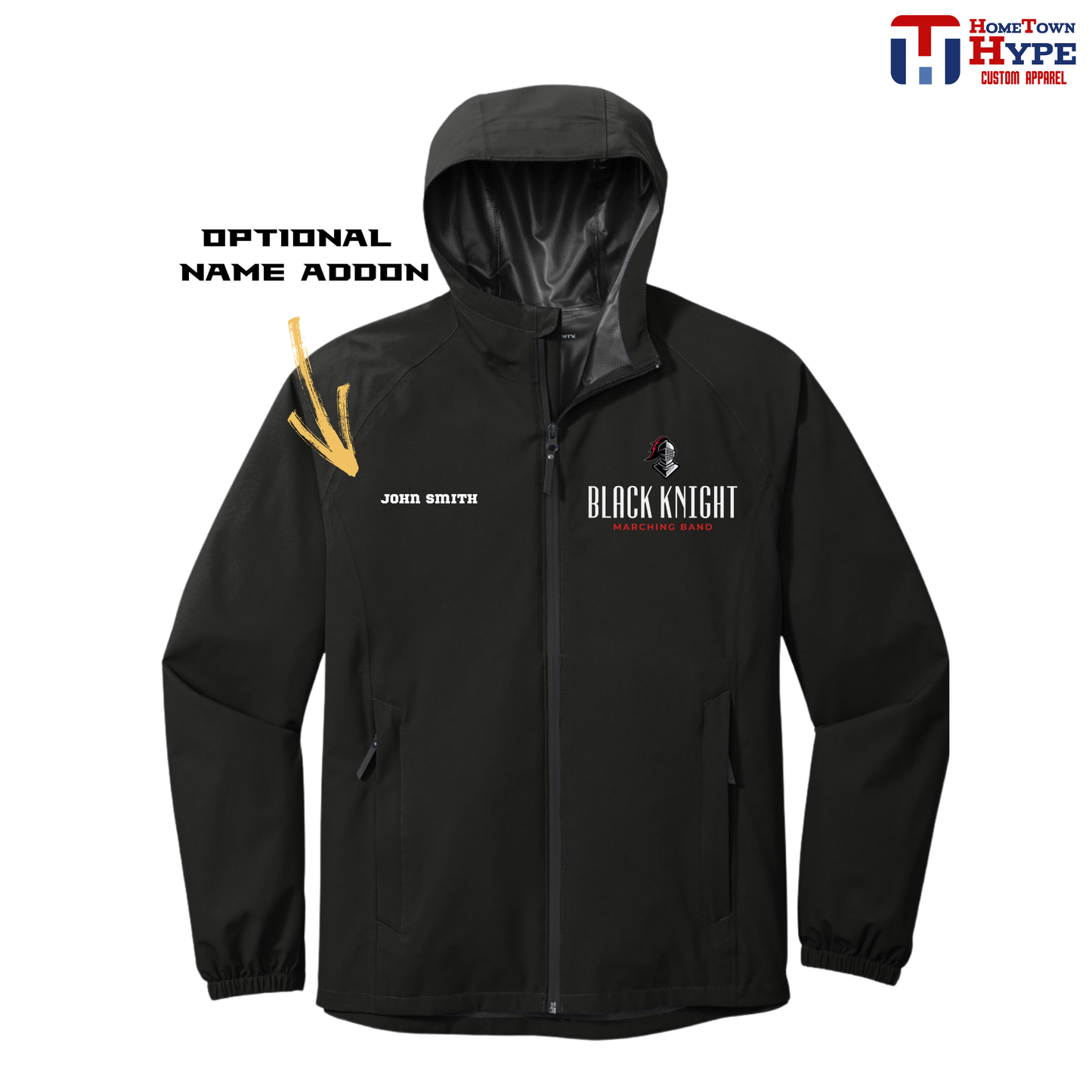 Rain Jacket : Black Knight Marching Band 2025