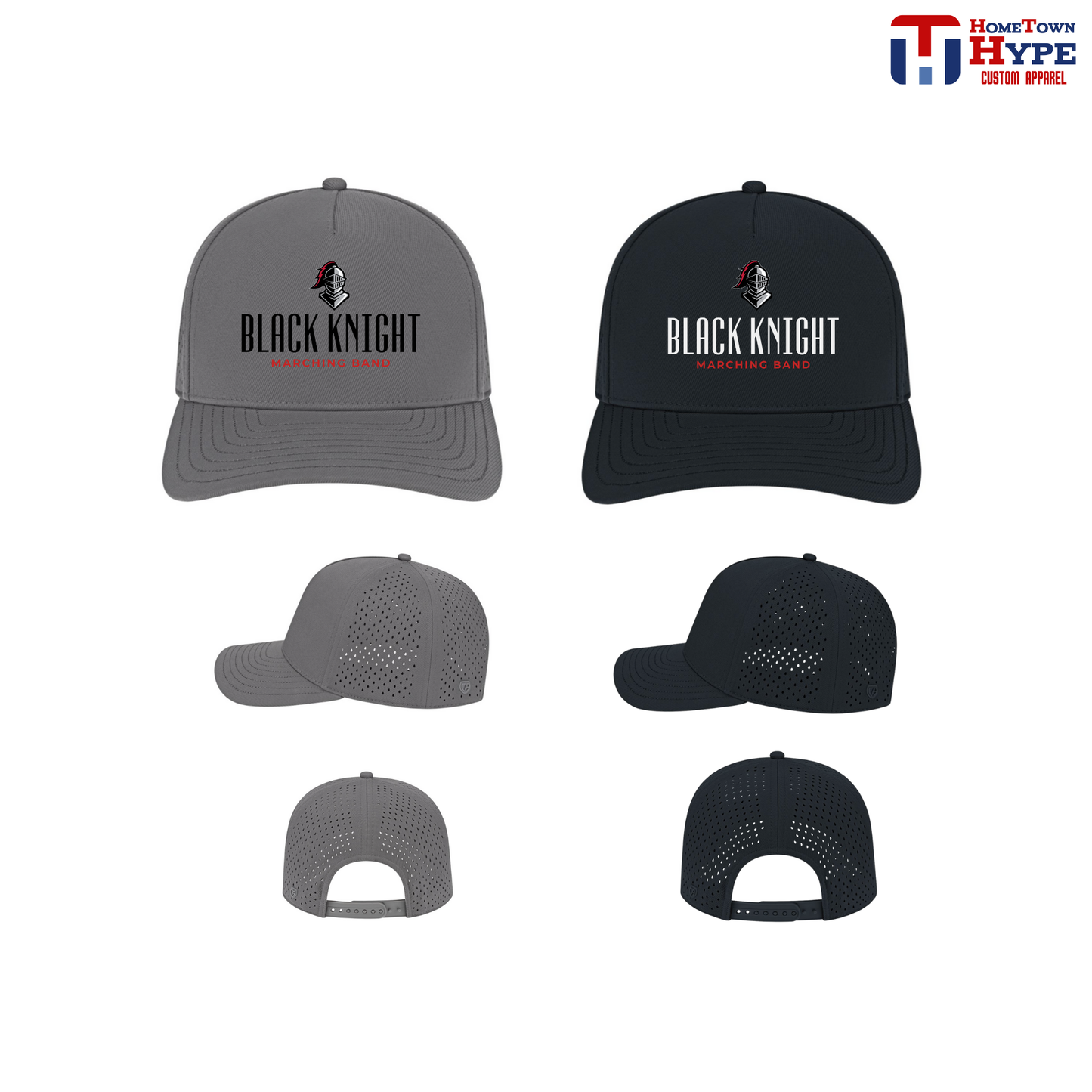 Premium Perforated Hat - Black Knight Marching Band 2025