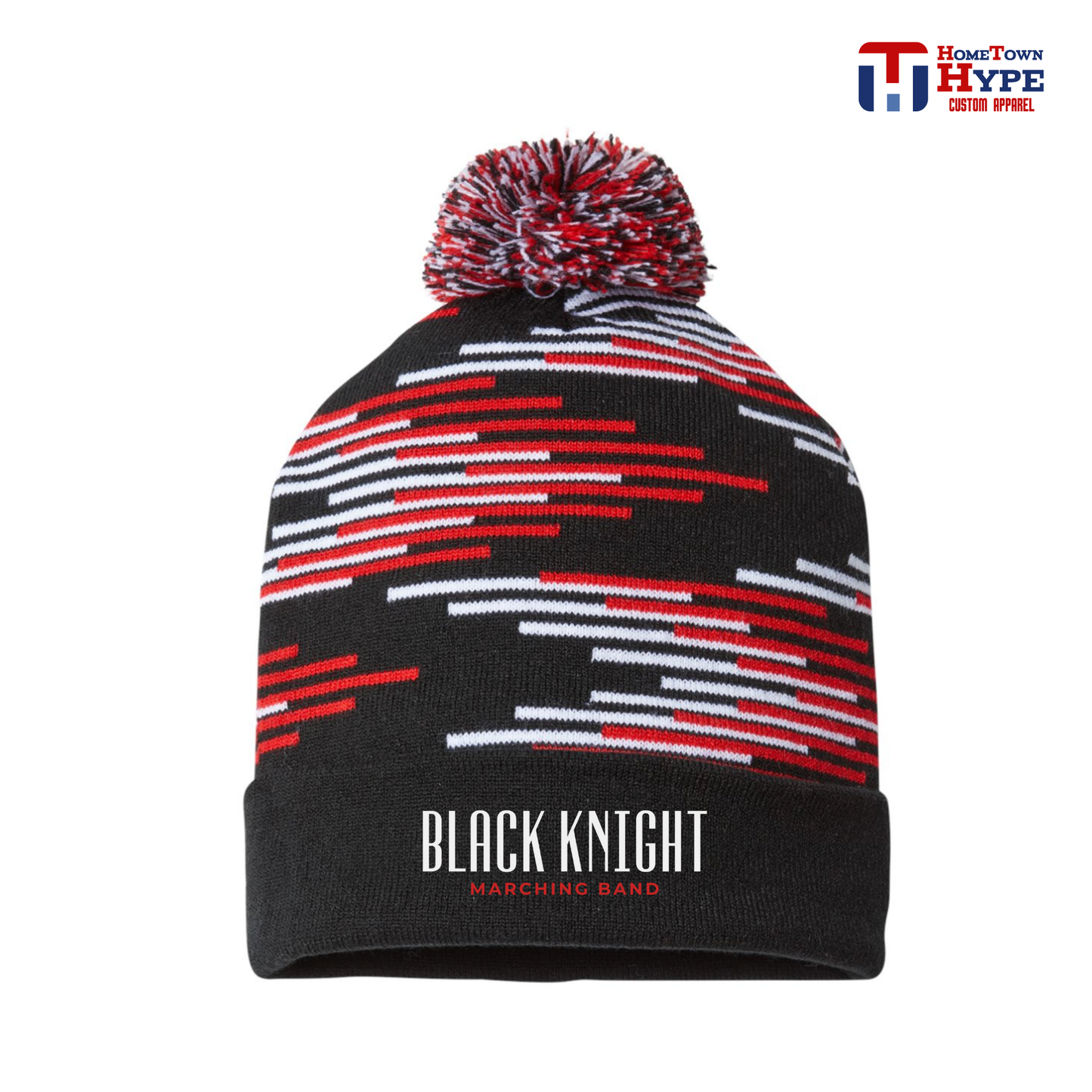 Embroidered Premium Beanies - Black Knight Marching Band 2025