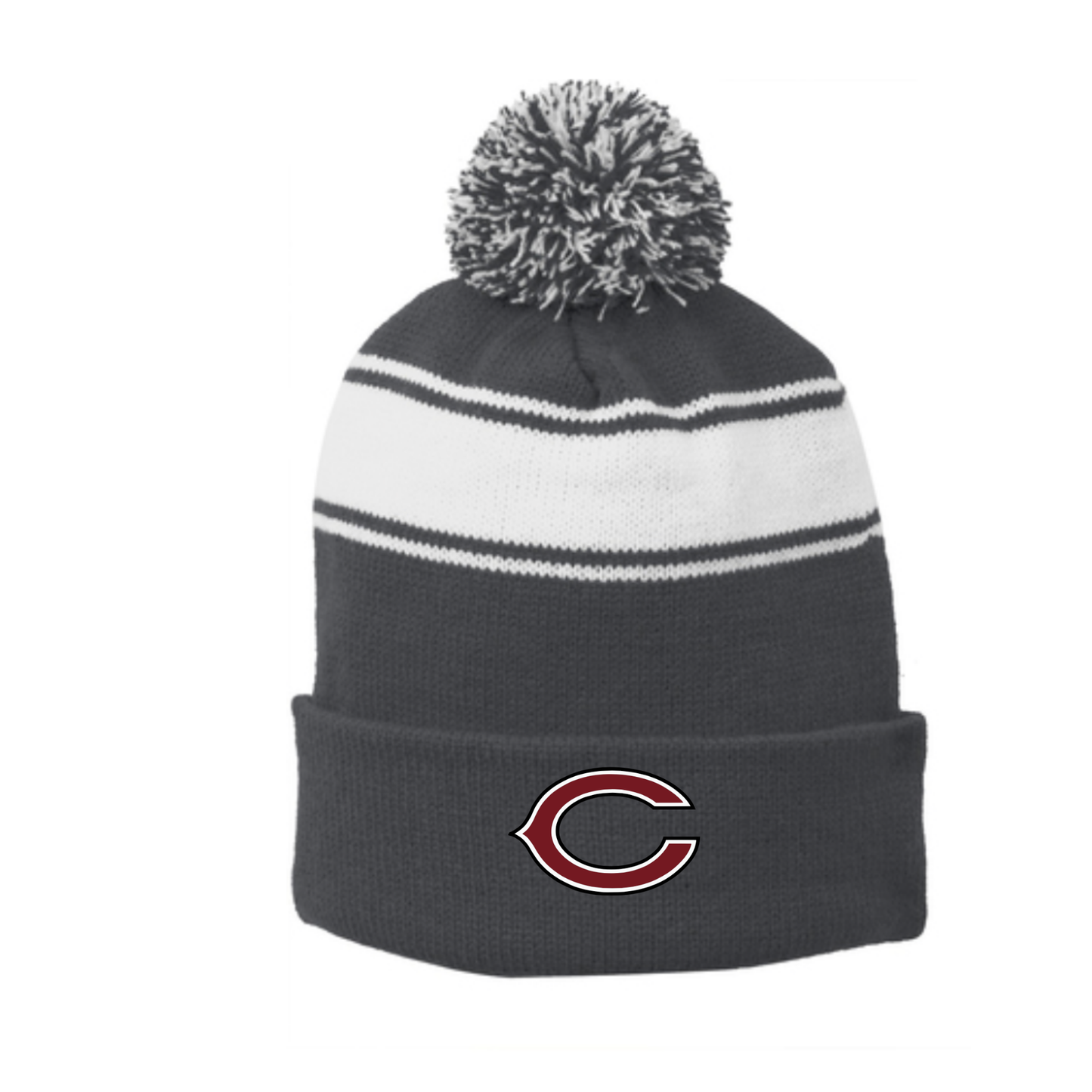 Pom Pom Beanie - Cranberry Berries