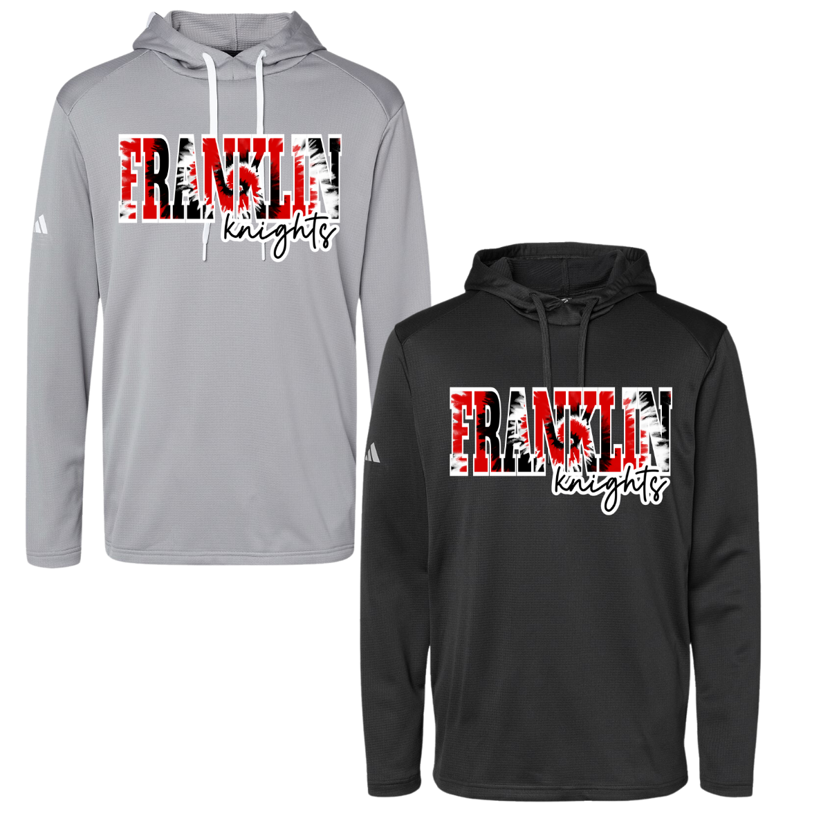 Adidas Textured "Mixed Media" Hoodie - Franklin Tie Dye