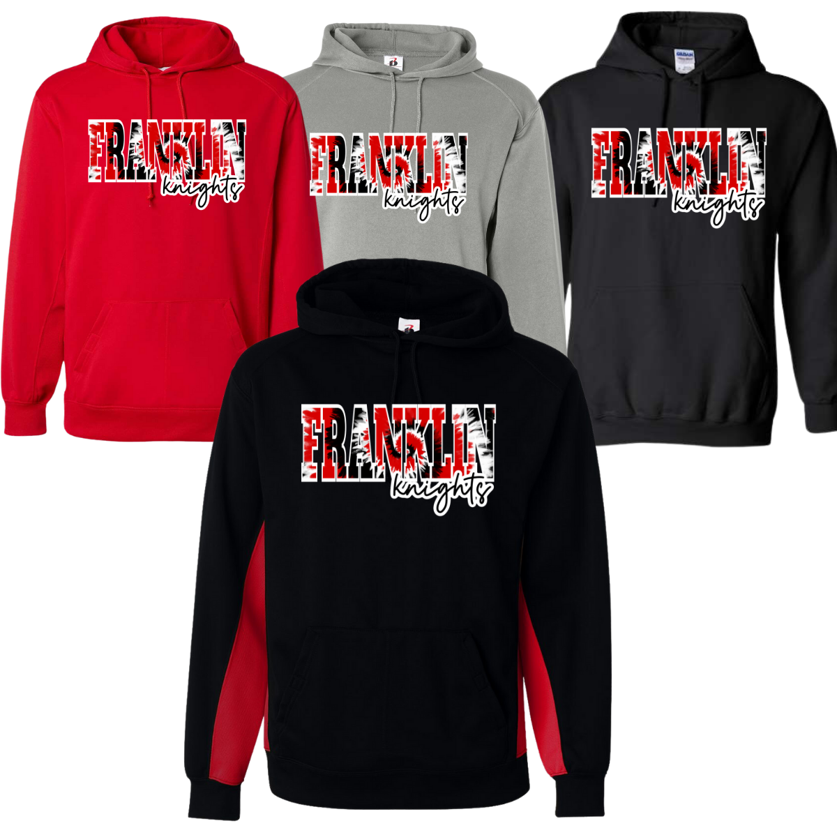 Performance Fleece Hoodie - Franklin Tie Dye