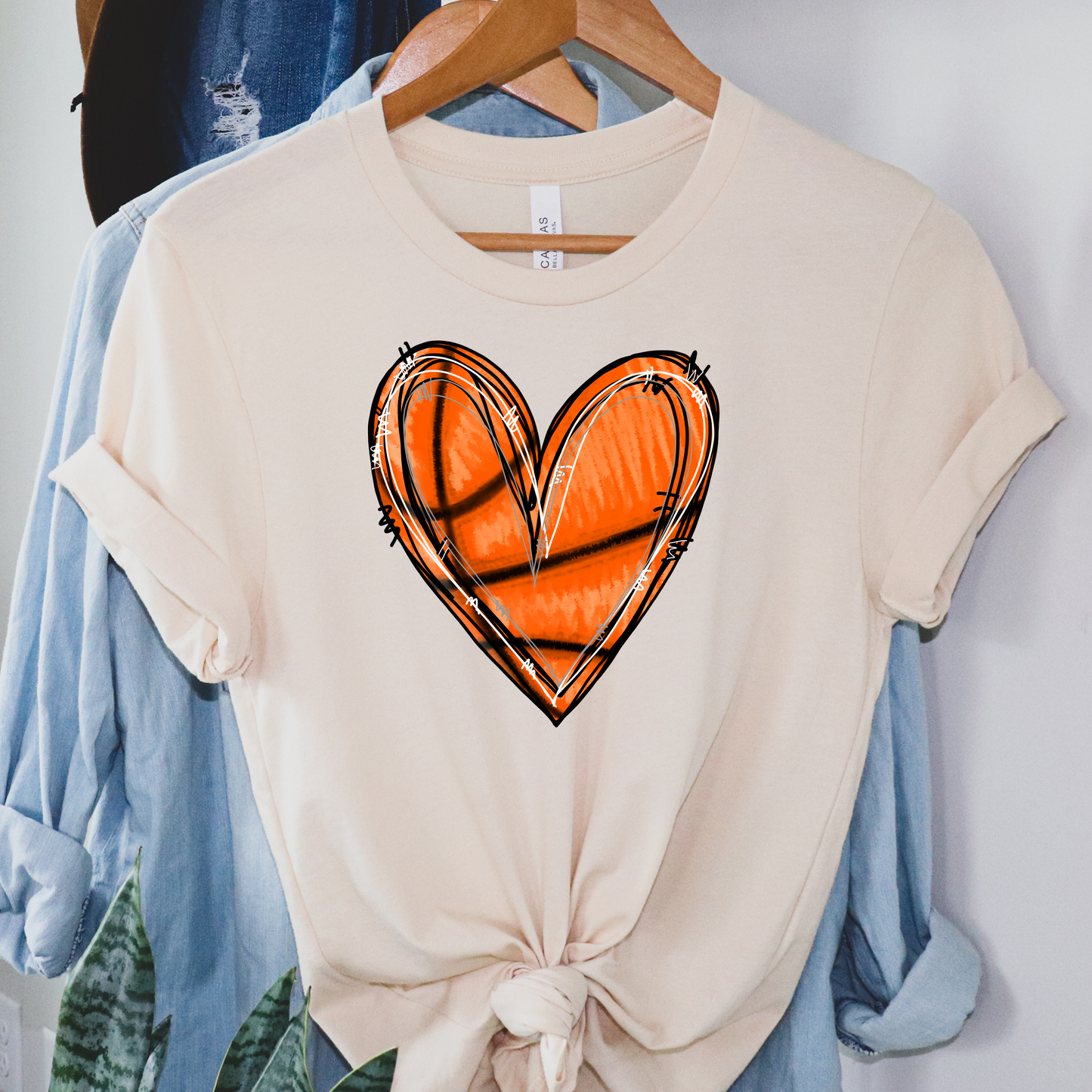 DTF Transfer - Basketball Heart