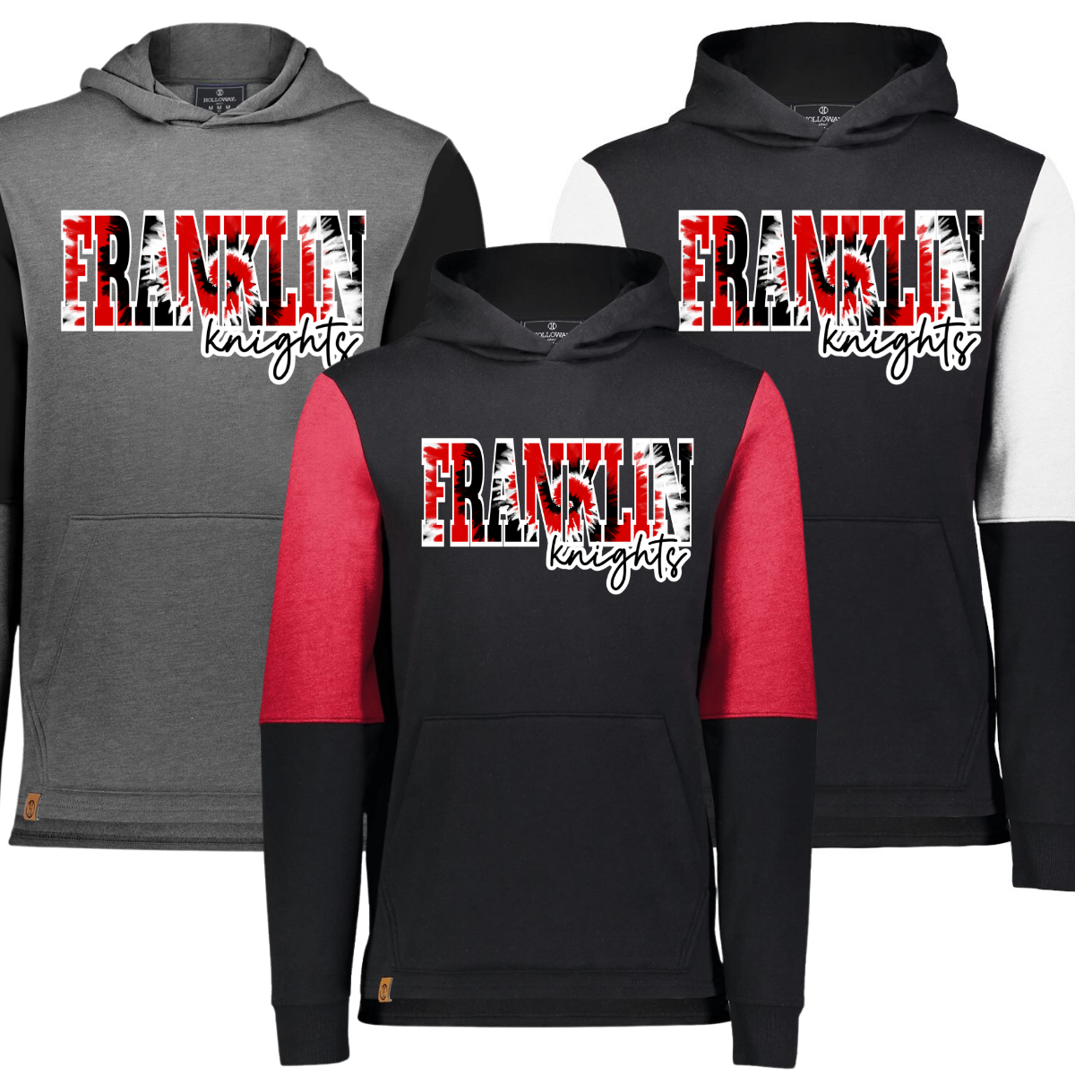 Premium Color Block Hoodie - Franklin Tie Dye