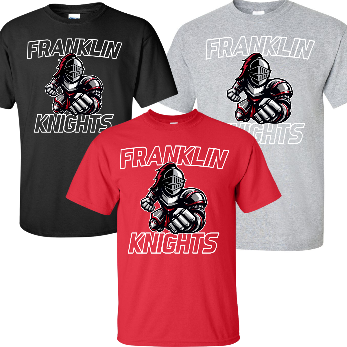 50/50 T-Shirts - Charging Knight