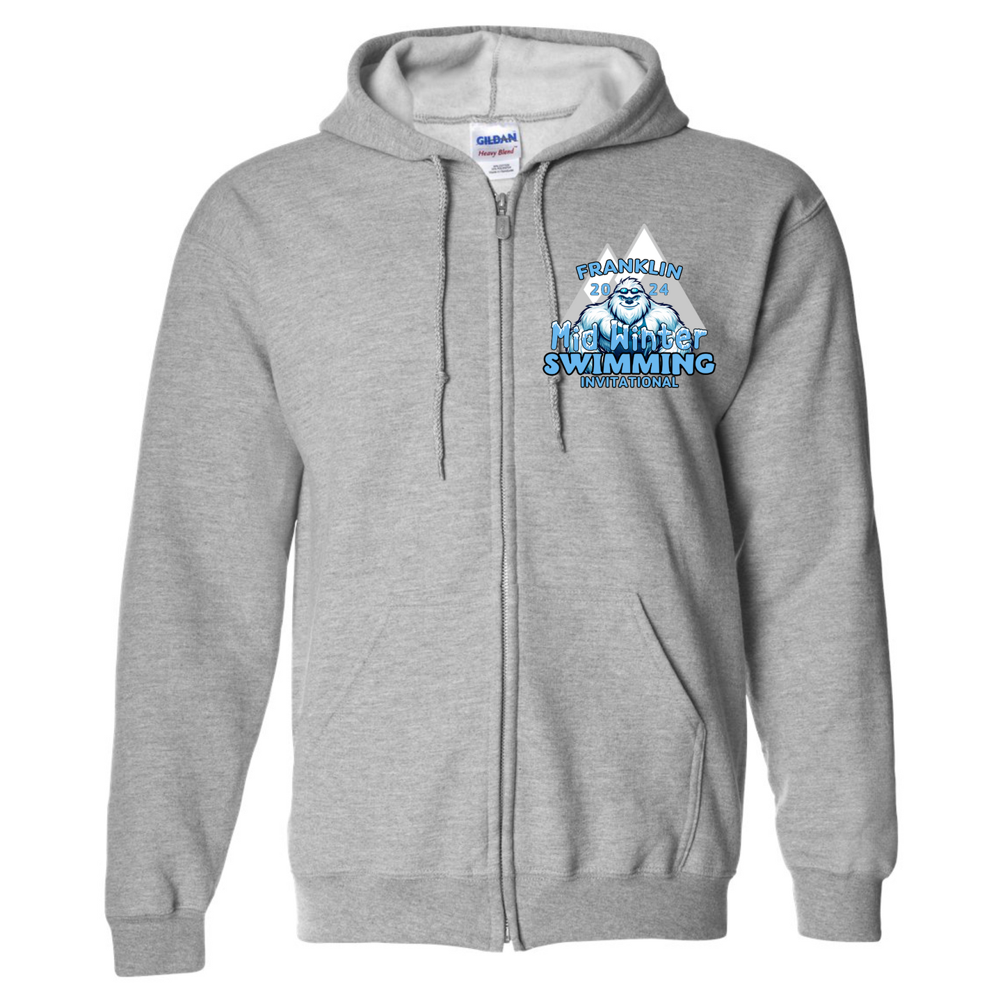 Zip Hoodie - Mid-Winter Swimming Invitational