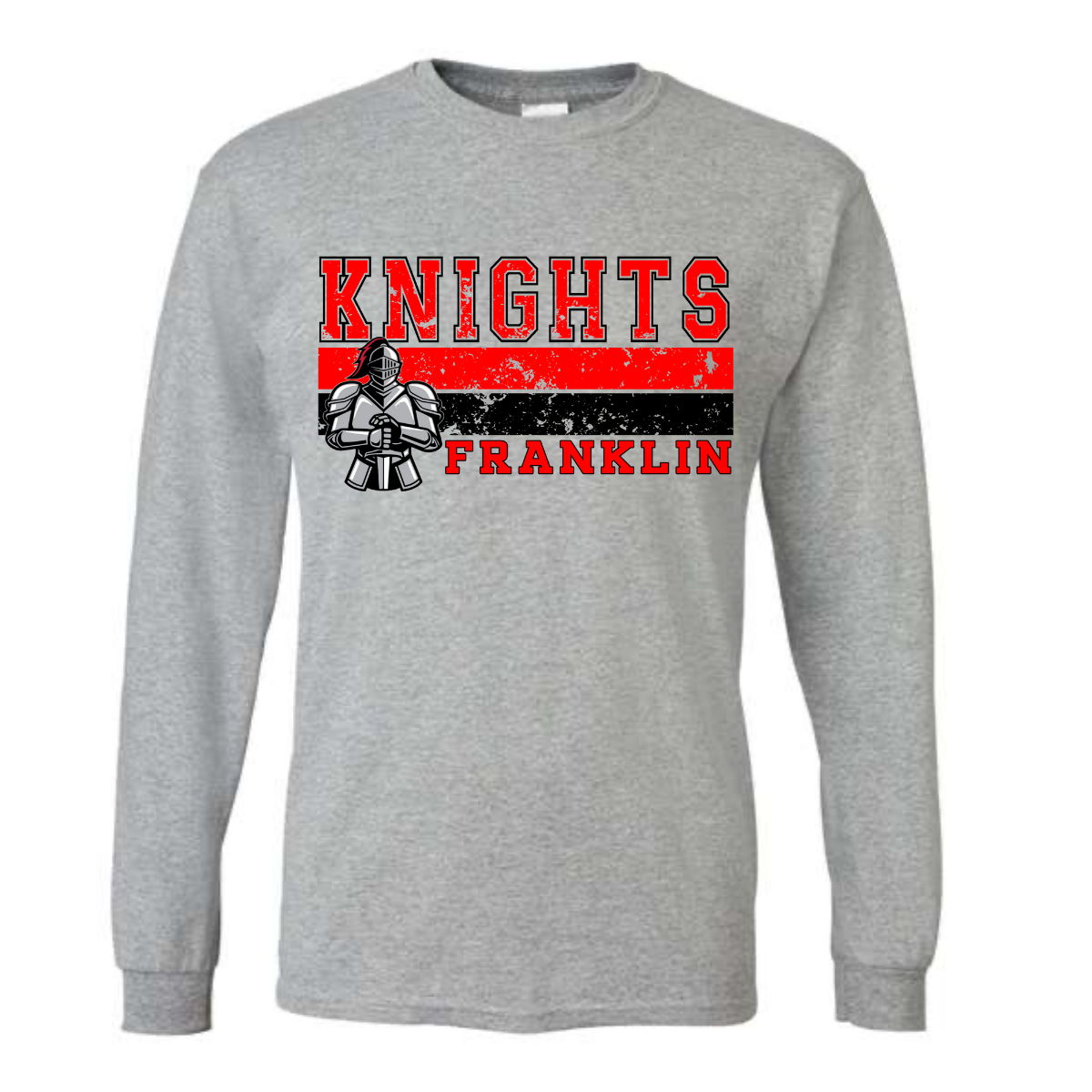 50/50 Long-Sleeve T-Shirt - Vintage Knights