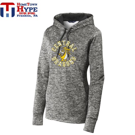 Electric Heather Fleece Hoodie - Central Elementary