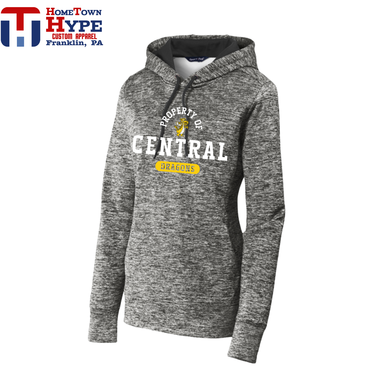 Electric Heather Fleece Hoodie - Central Elementary