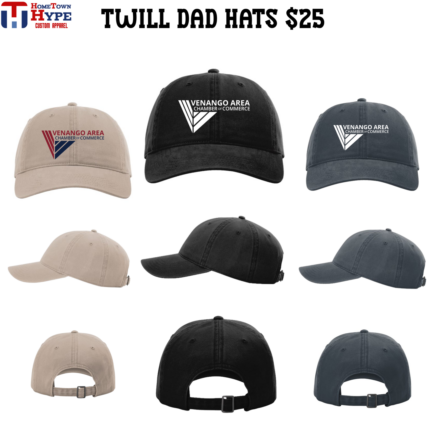 Twill Dad Hat - Venango Area Chamber of Commerce